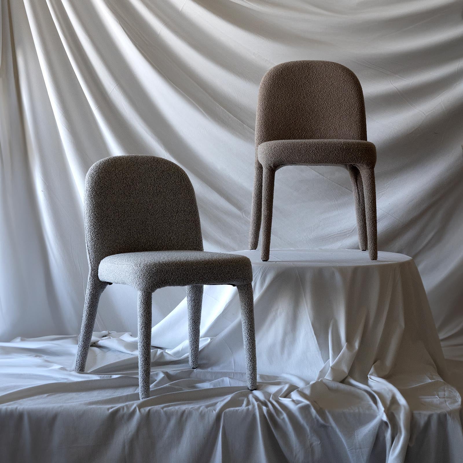 Shadow Armless Dining Chair - MC-7495CH-1 - Dining Chairs - WS Living - UAE Modern Home Furniture Stores in Dubai