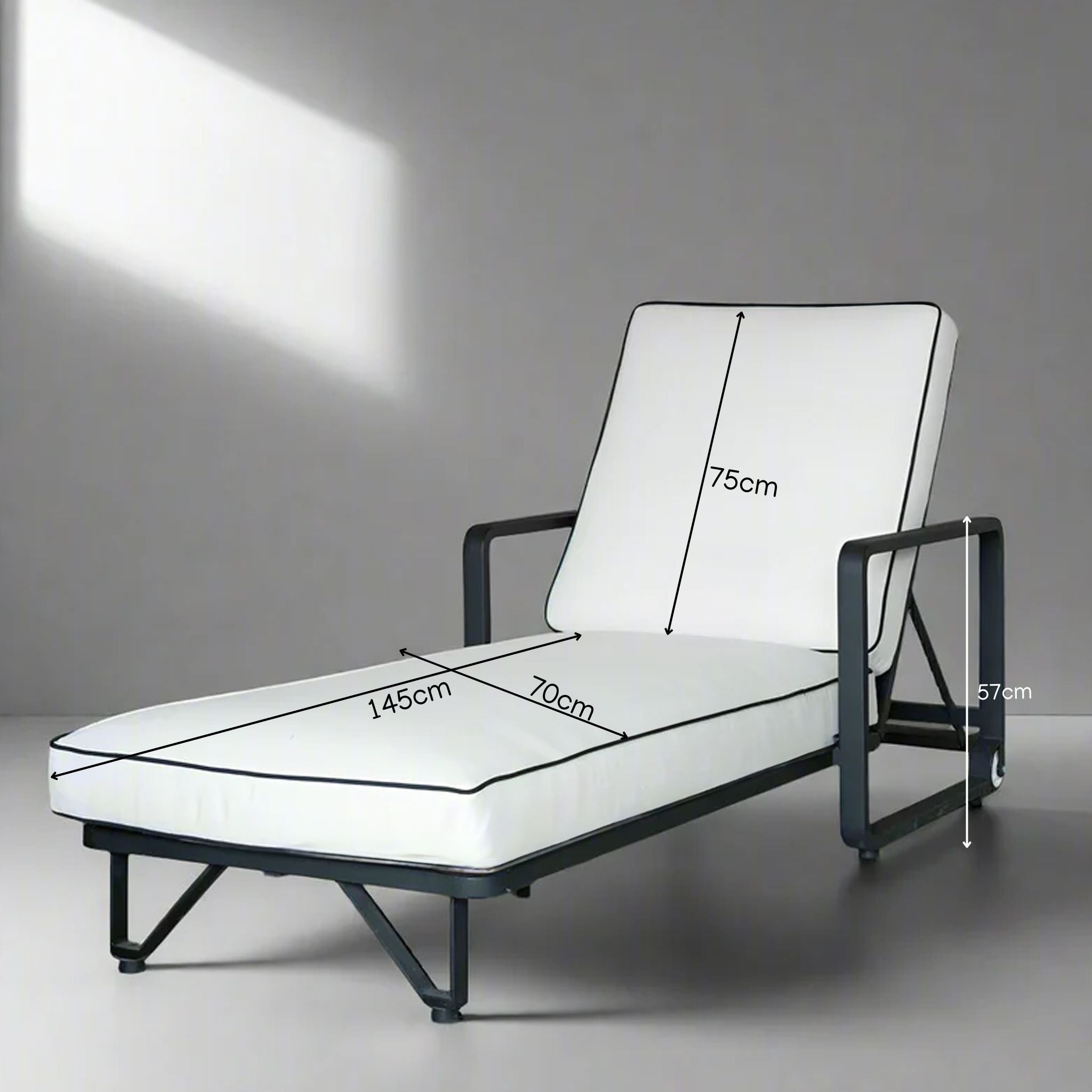 Santorini Relax Sun Lounge Chaise - - WS Living Furniture Furniture Store in Dubai