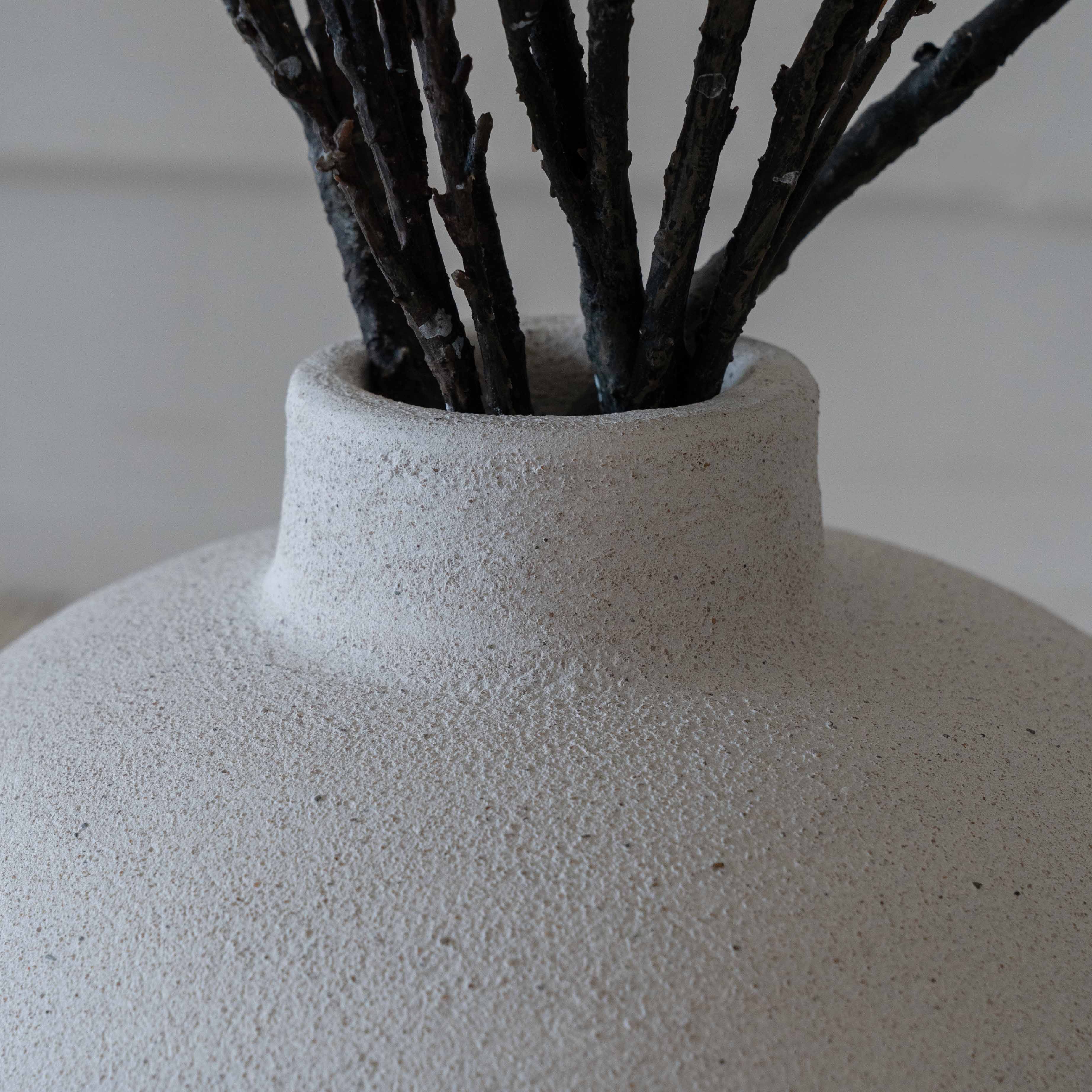 Crystal White Vessel Flower Pot 19th Century Vase - Indoor & Outdoor - Vase - WS Living Furniture  Furniture Store in Dubai