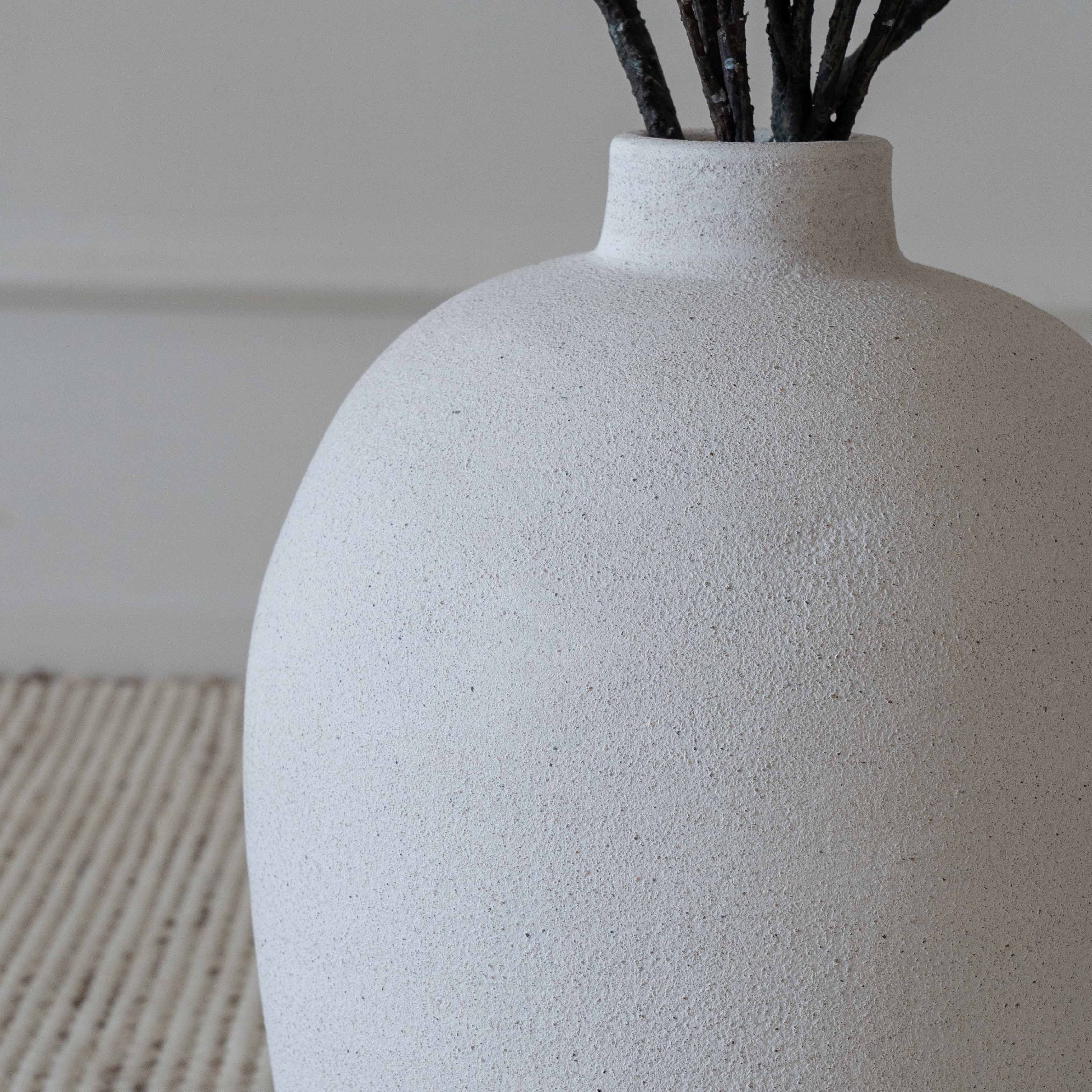 Crystal White Vessel Flower Pot 19th Century Vase - Indoor & Outdoor - Vase - WS Living Furniture  Furniture Store in Dubai