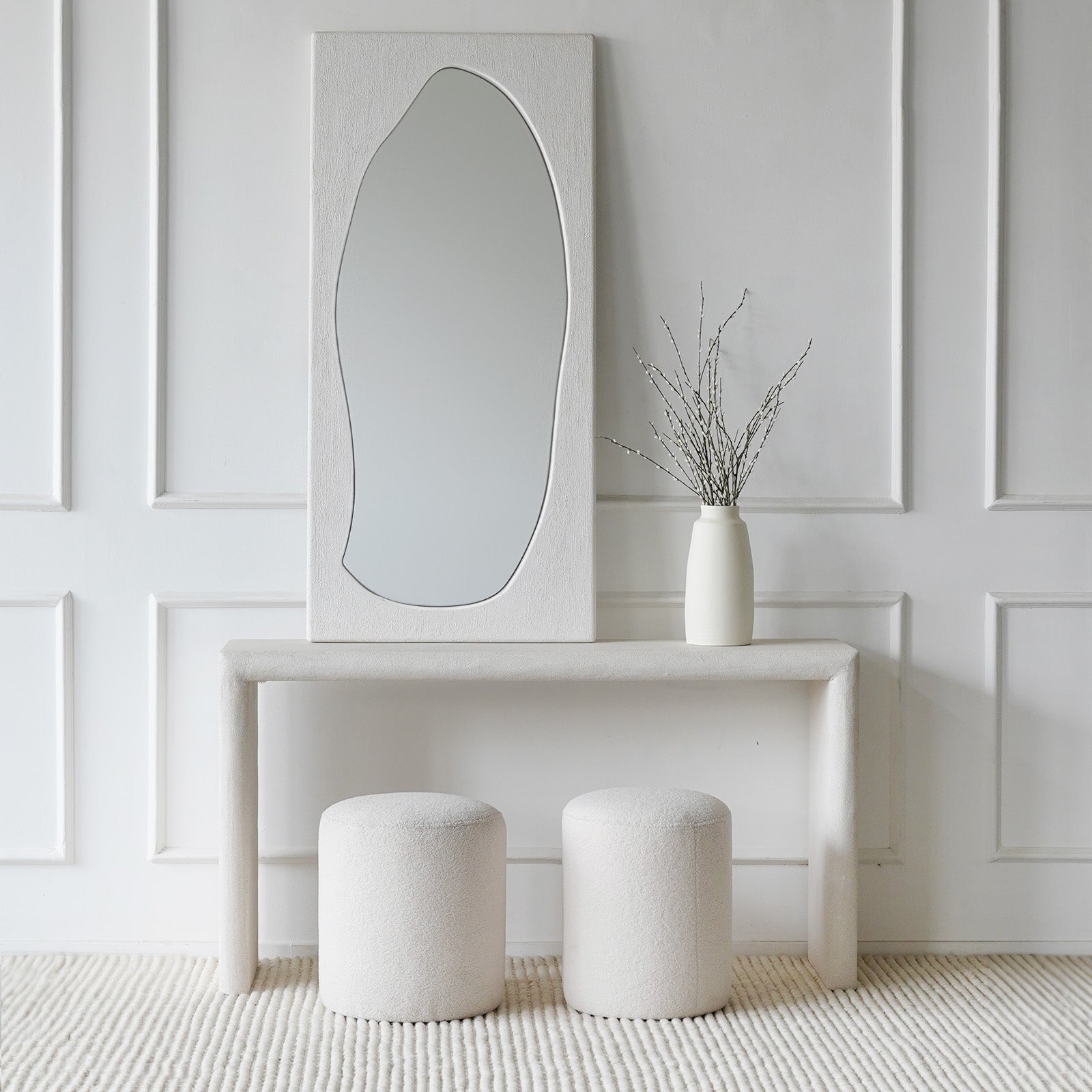 Alaska Rectangle Wood Console-White - Consoles - WS Living Furniture  Furniture Store in Dubai