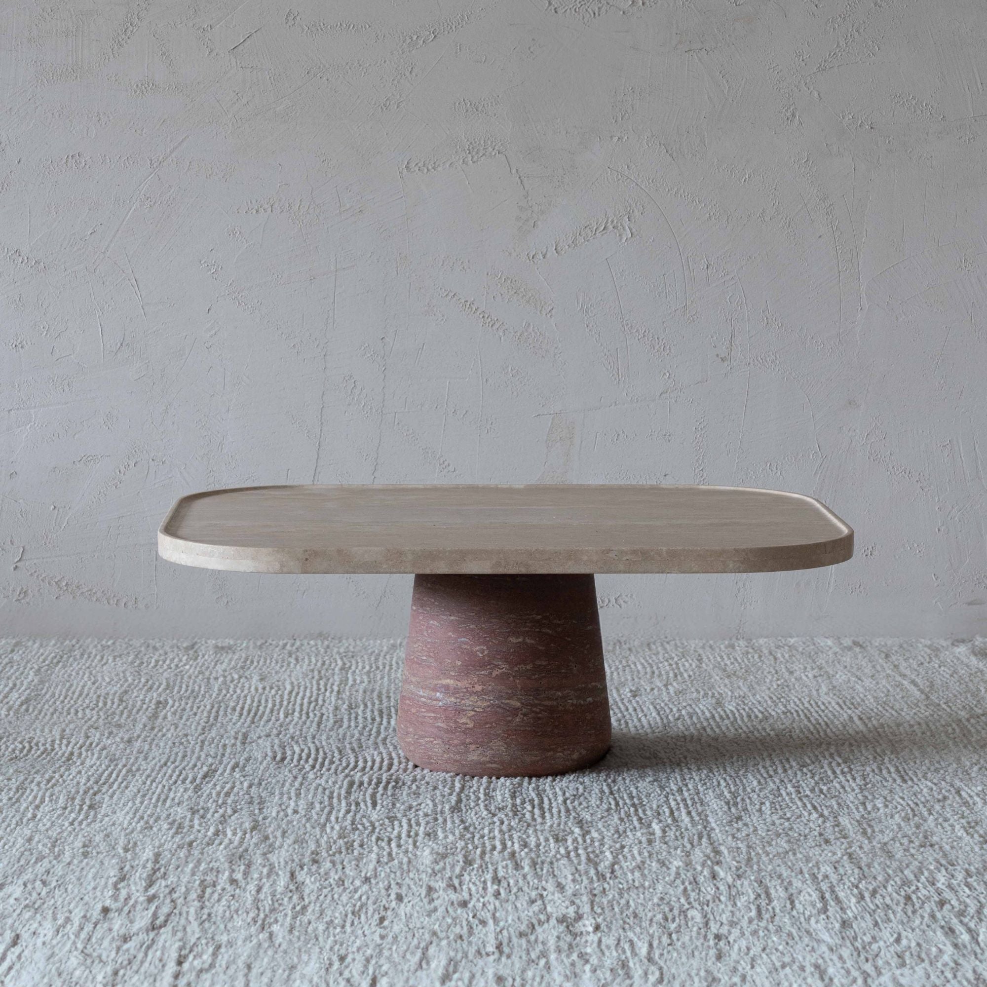 Dory Natural Marble Coffee Table | Center Table - Coffee Tables - WS Living Furniture Furniture Store in Dubai