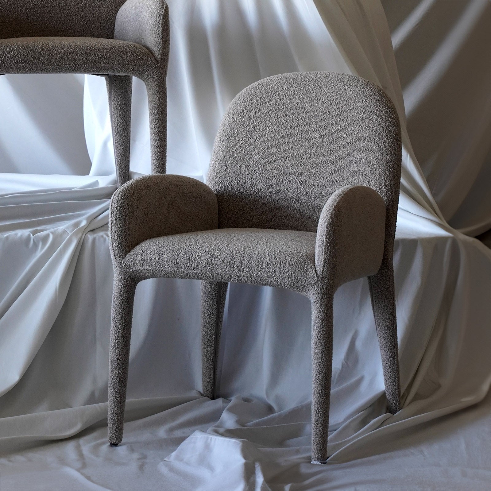 Halo Armrest Dining Chair - MC-7495CH-2-A - Dining Chairs - WS Living Furniture Furniture Store in Dubai