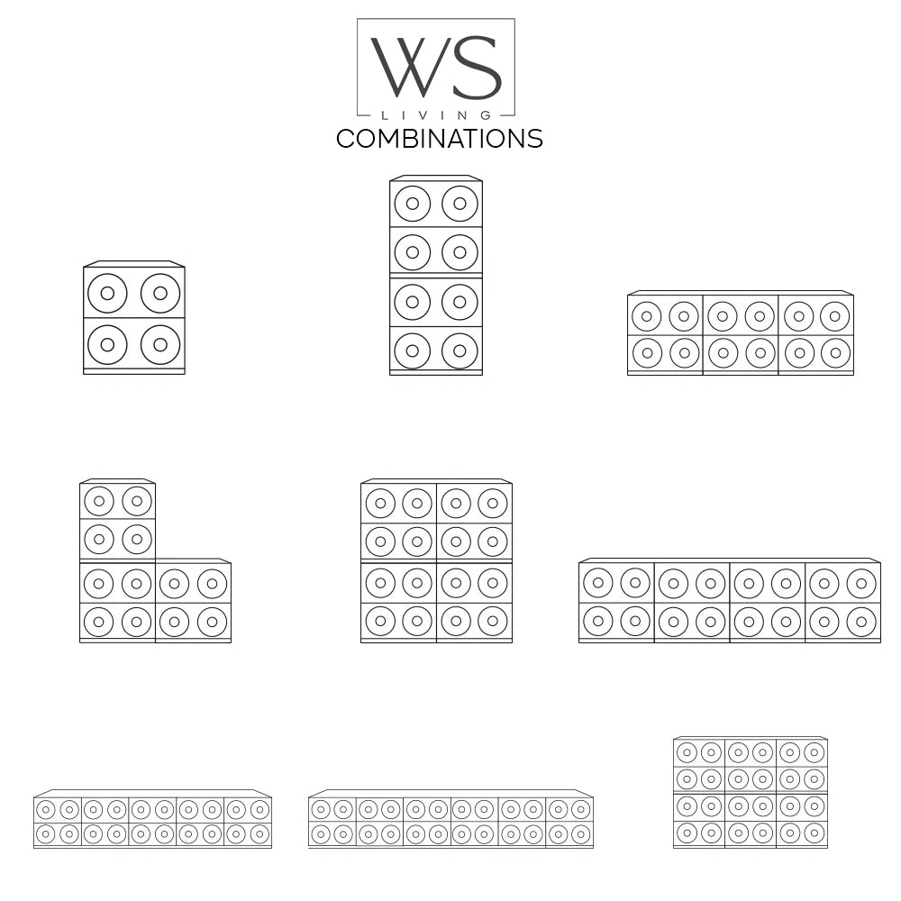 Florence Multi-Use Cabinets,Bed Side Table,Sideboard,Tv Unit & More - Shelves - WS Living Furniture Furniture Store in Dubai