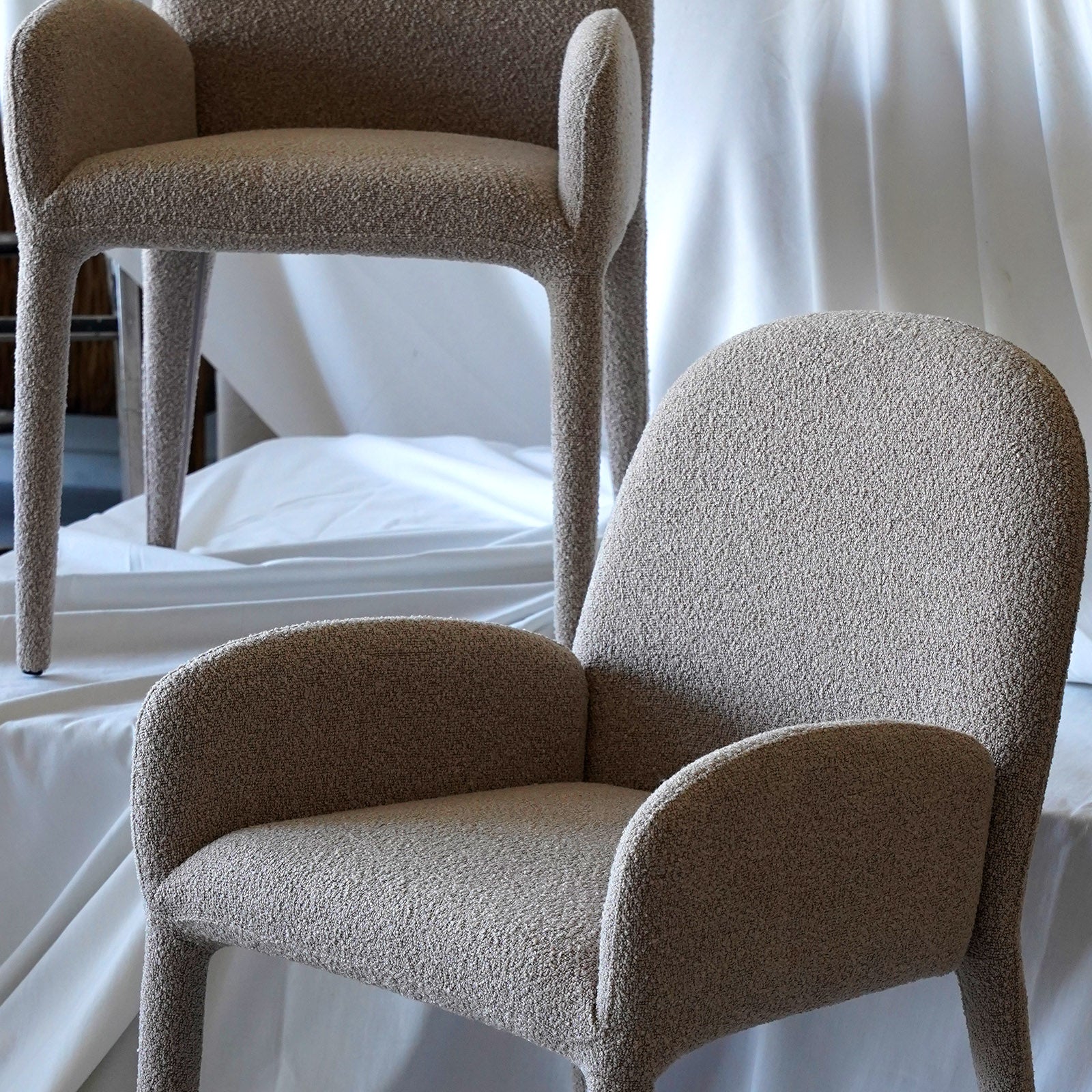 Halo Armrest Dining Chair - MC-7495CH-2-A - Dining Chairs - WS Living Furniture Furniture Store in Dubai