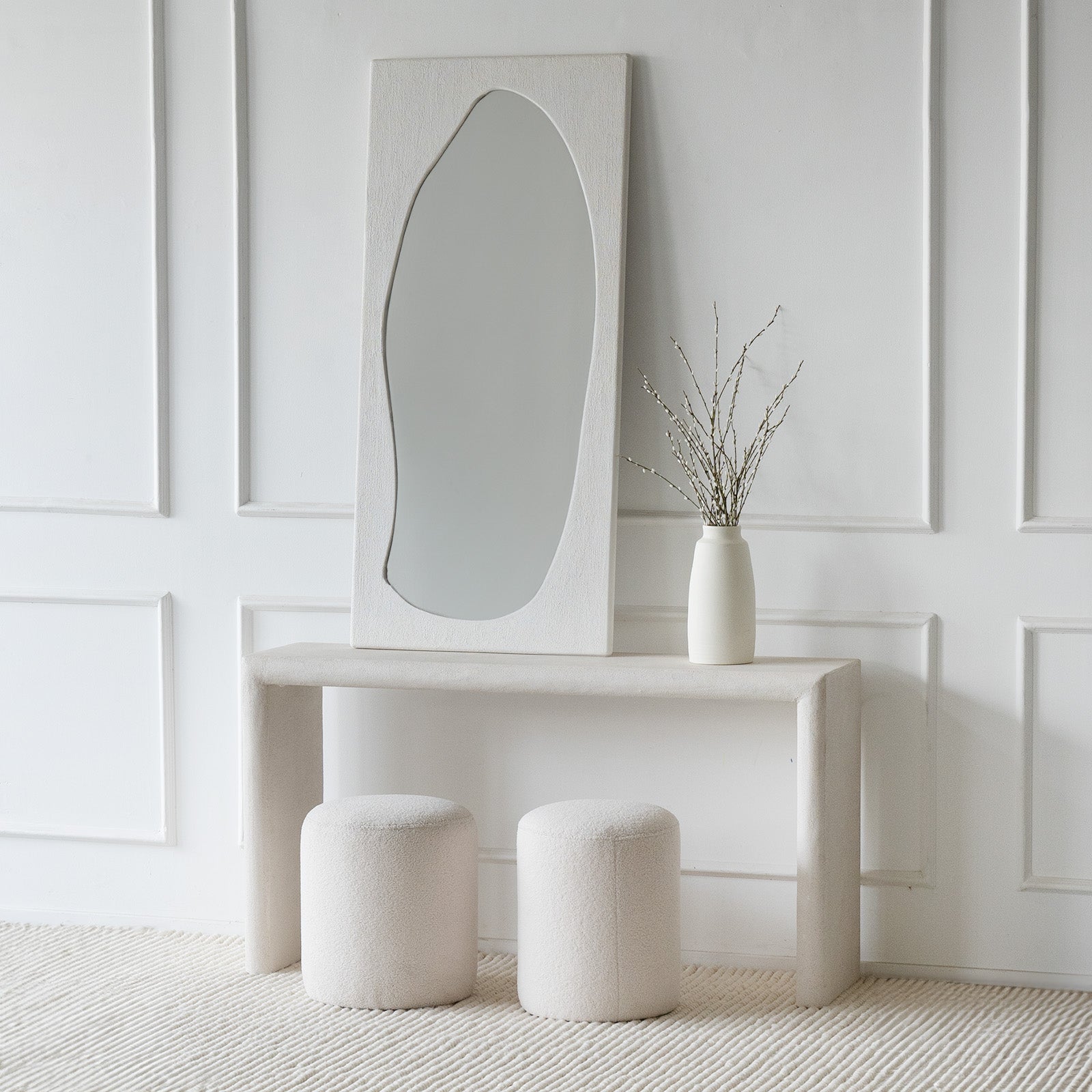 Alaska Rectangle Wood Console-White - Consoles - WS Living Furniture  Furniture Store in Dubai
