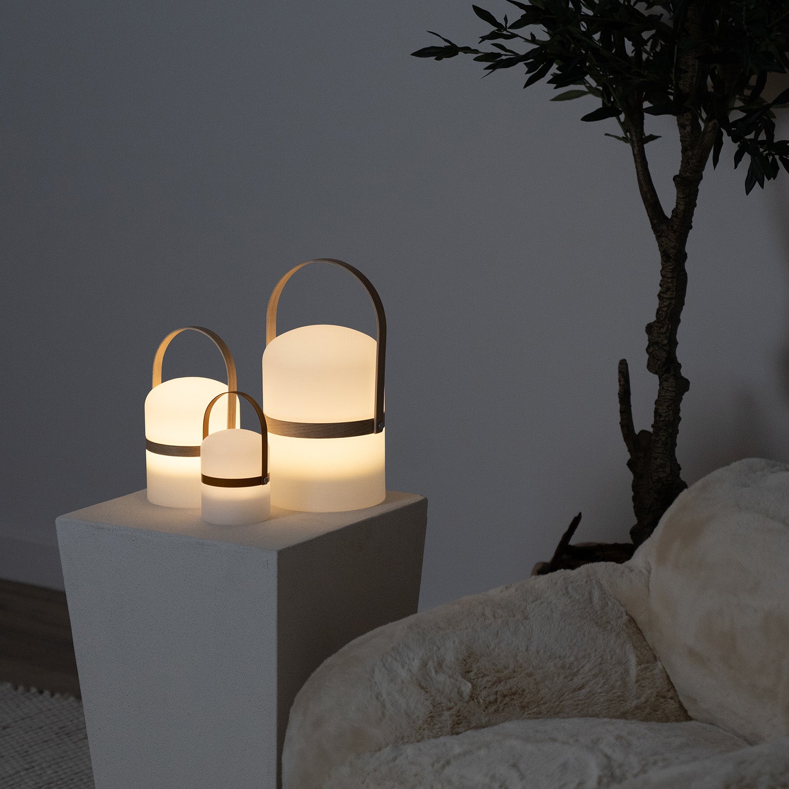 Apus Cordless Table Lamp - Solid Wood Handle - Table Lamp - WS Living - UAE Modern Home Furniture Stores in Dubai