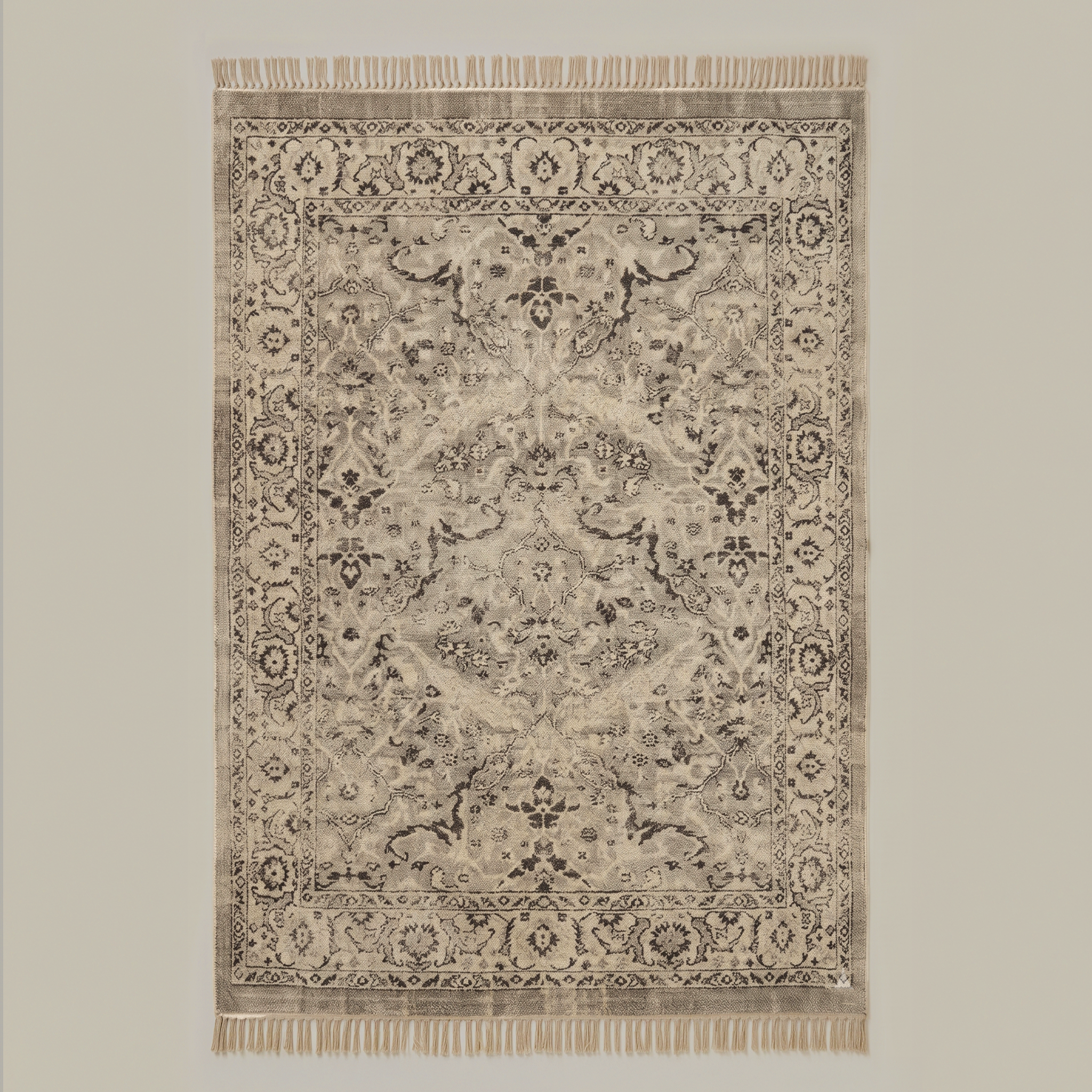 Mehran Persian Style Cotton Chenille Rug - (A6753)