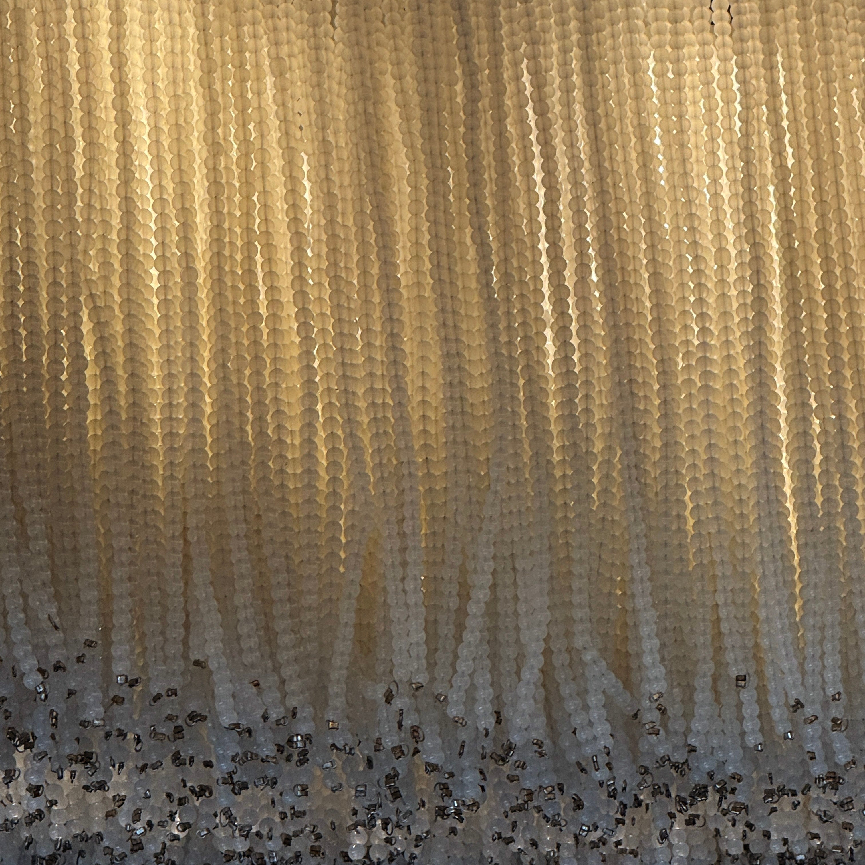 Lunara Beaded Round Crown Chandelier – SMALL - Lamps - WS Living Furniture Furniture Store in Dubai