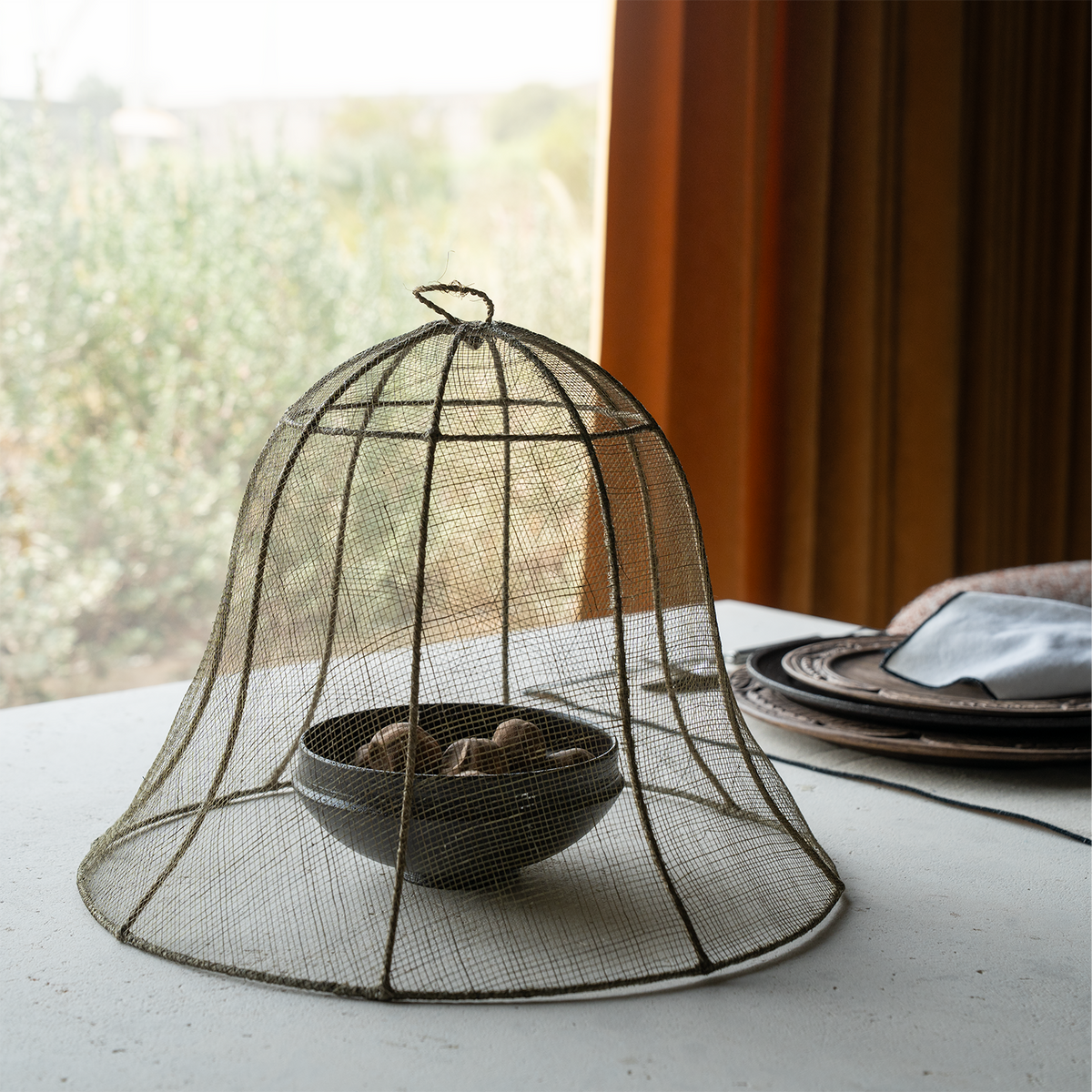 Brown Abaca Natural Fiber Food Guard