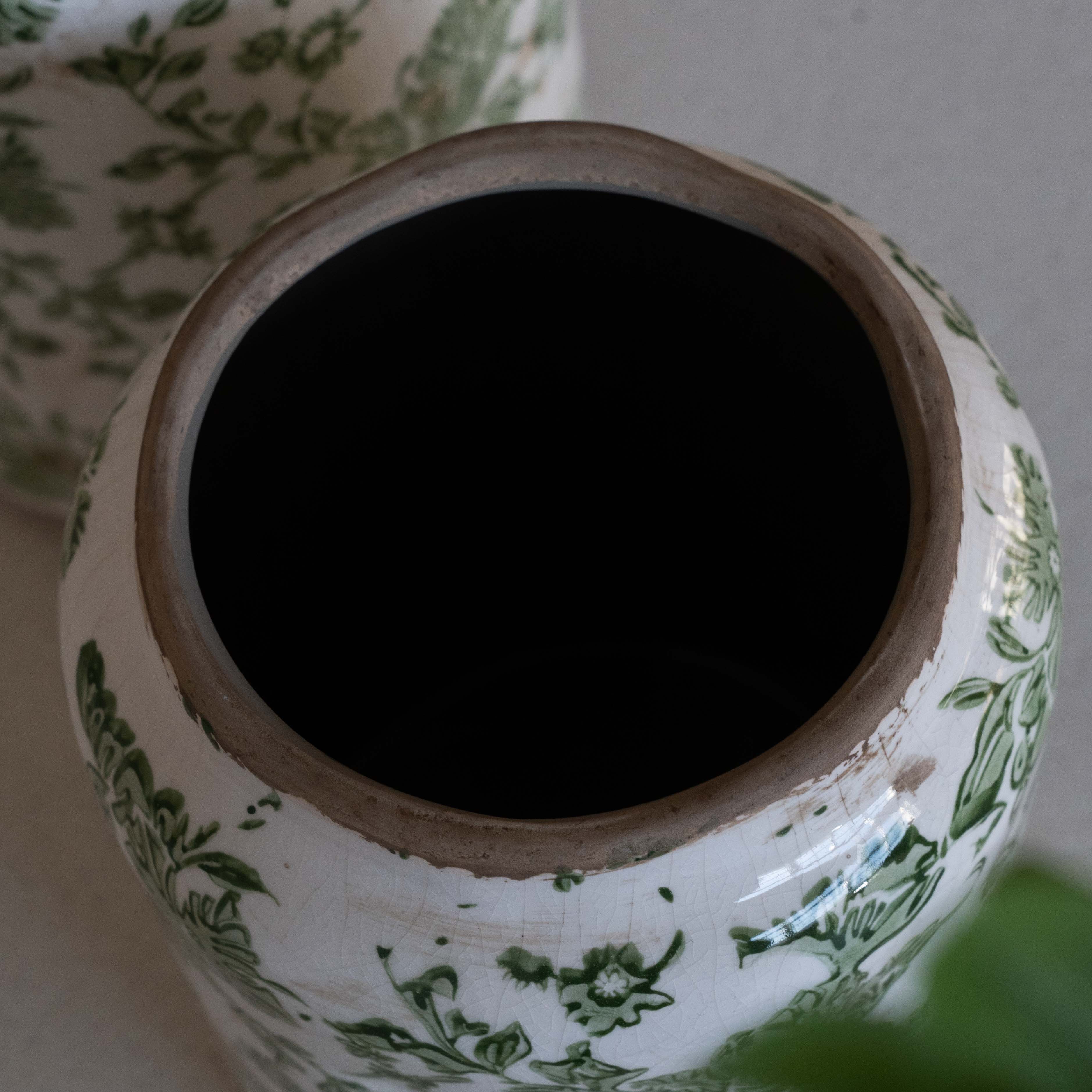 Nostalgia Green Decorative Vintage Classic Vase | Flower Pot - Tree Pot - WS Living Furniture Furniture Store in Dubai