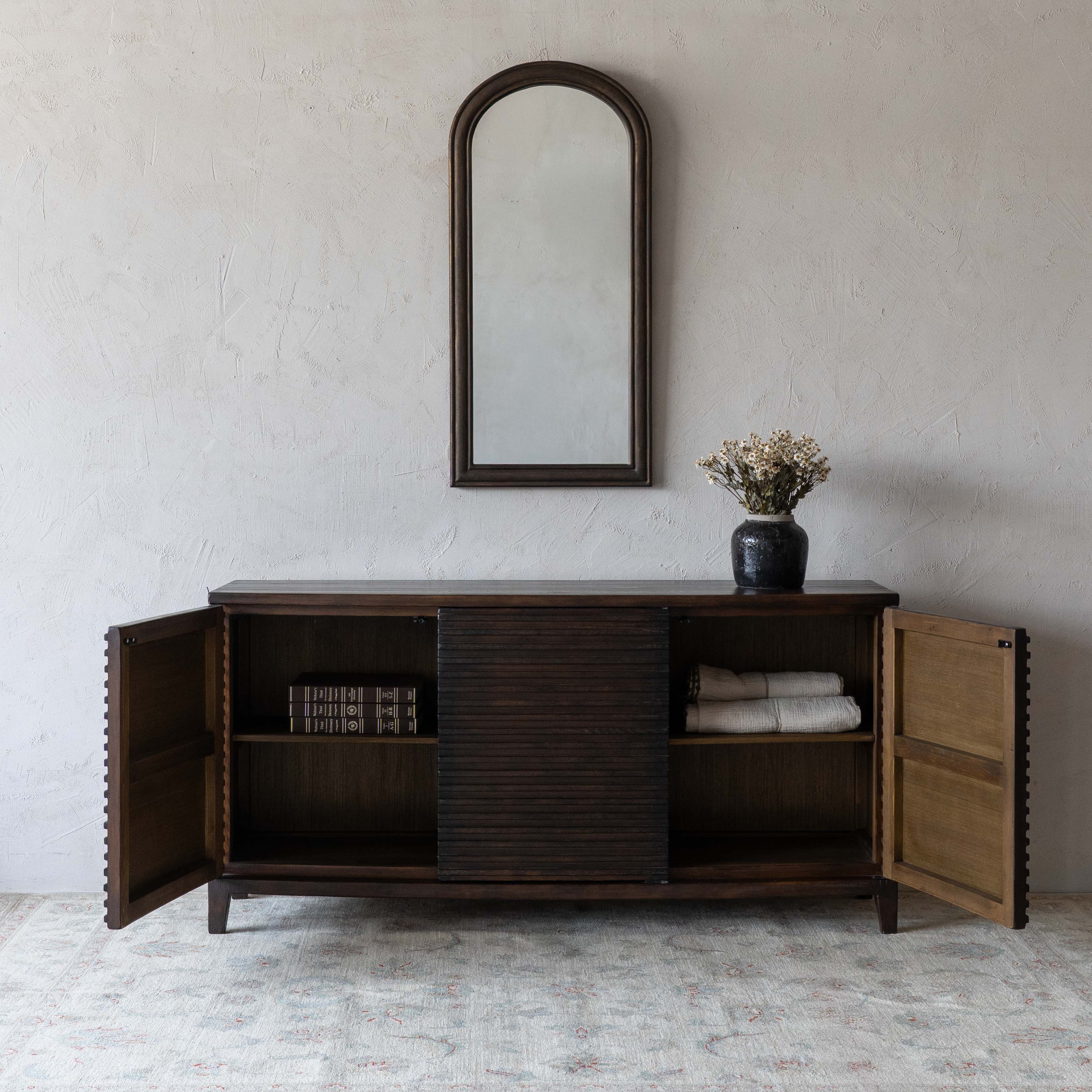 Achilles Solid Wood Classic Style Sideboard - GD349-A - TV Units - WS Living Furniture Home Furniture Stores in Dubai