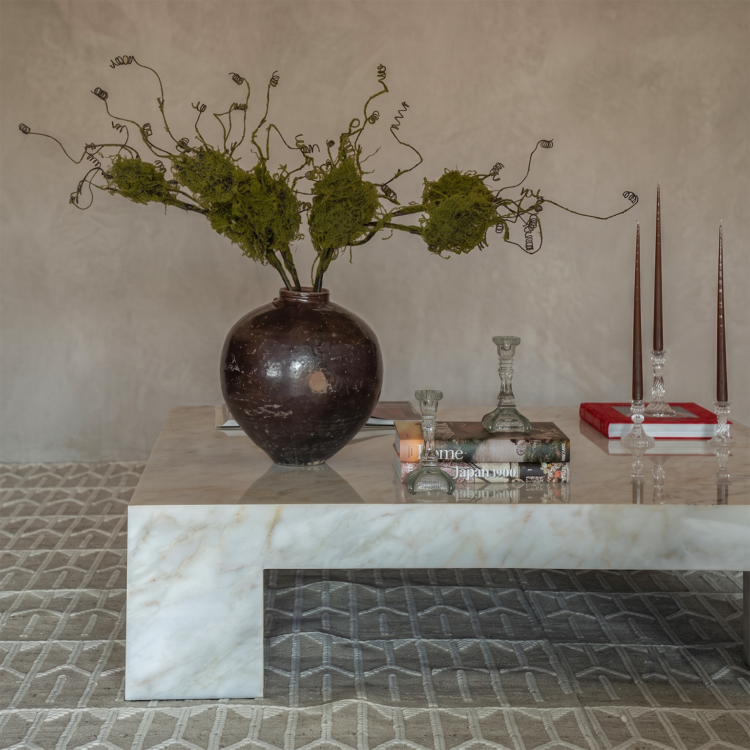The Sovereign Afyon Marble Square Coffee Table