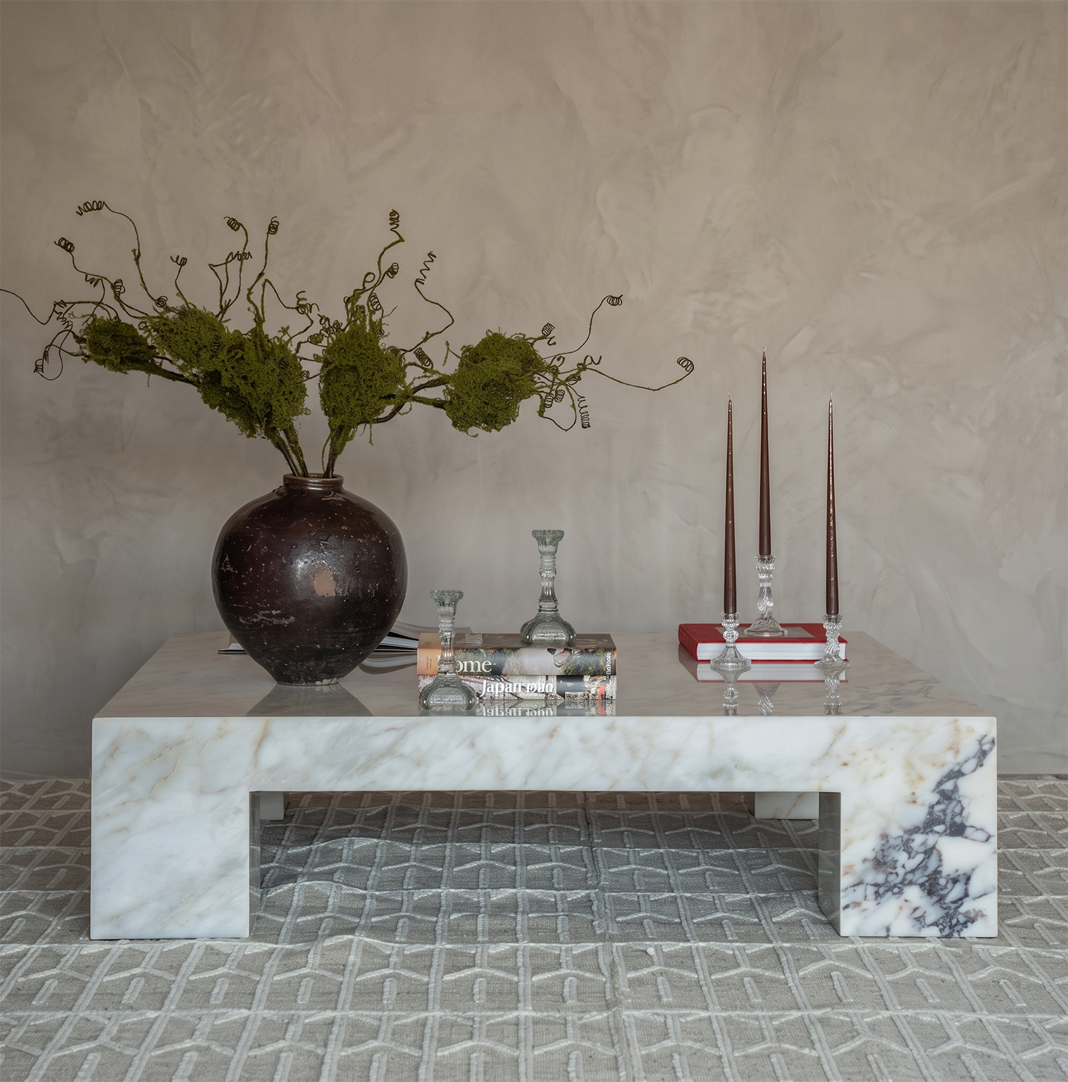 The Sovereign Afyon Marble Square Coffee Table