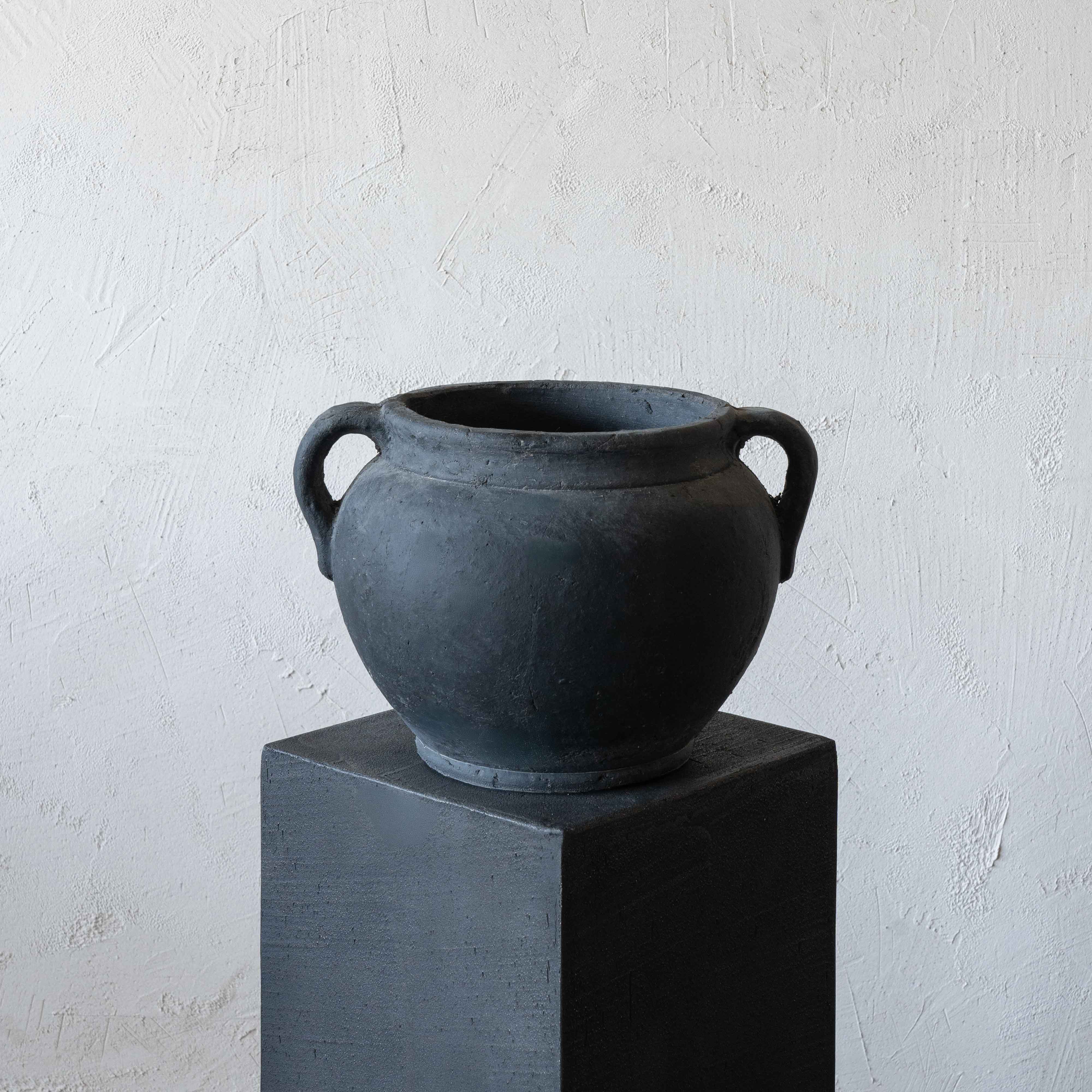 Aglet Terracotta Pot Vase With Handle - Vase - WS Living Furniture Home Furniture Stores in Dubai