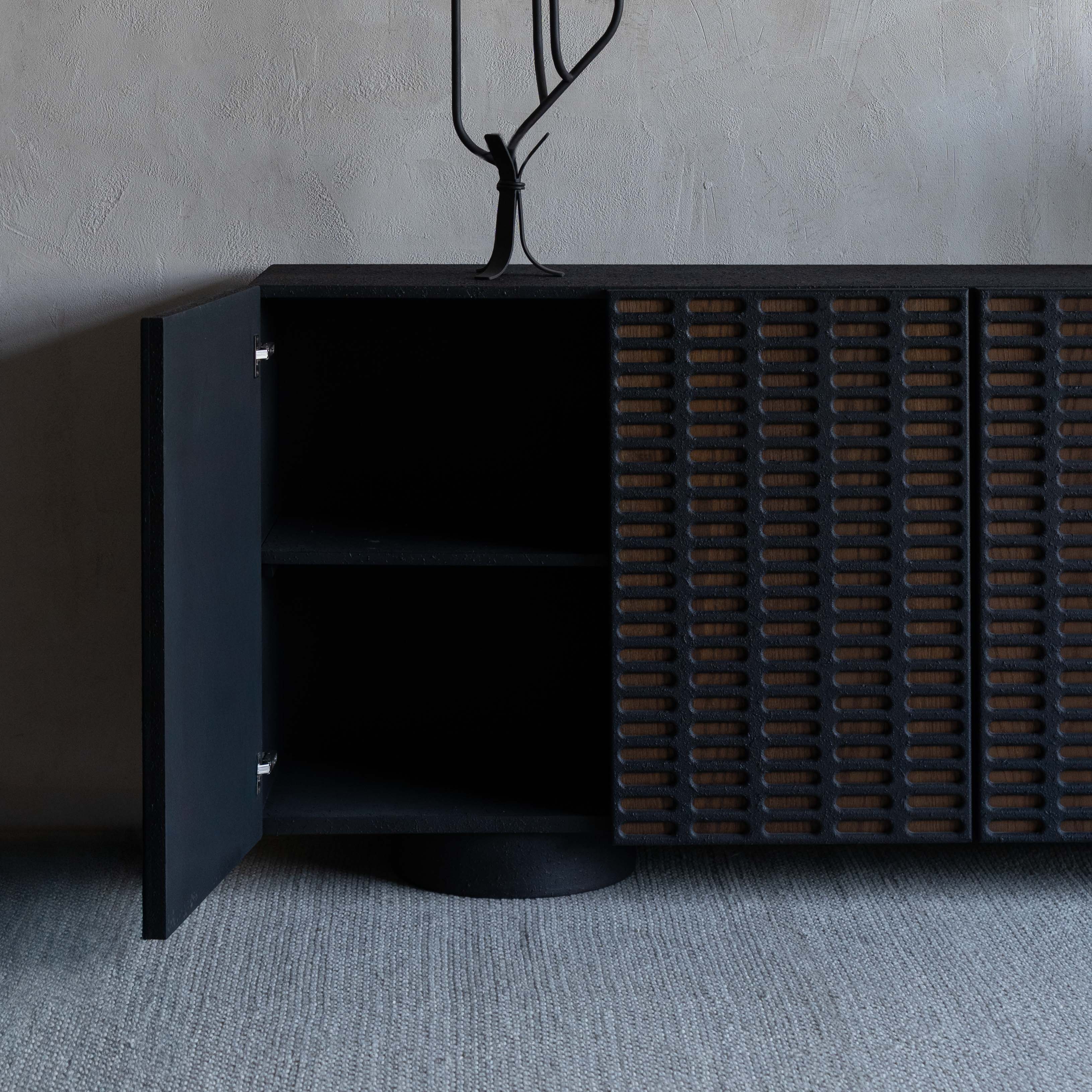 Akari Modern Buffet Black Sideboard - Buffet & SIdeboards - WS Living Furniture Furniture Store in Dubai