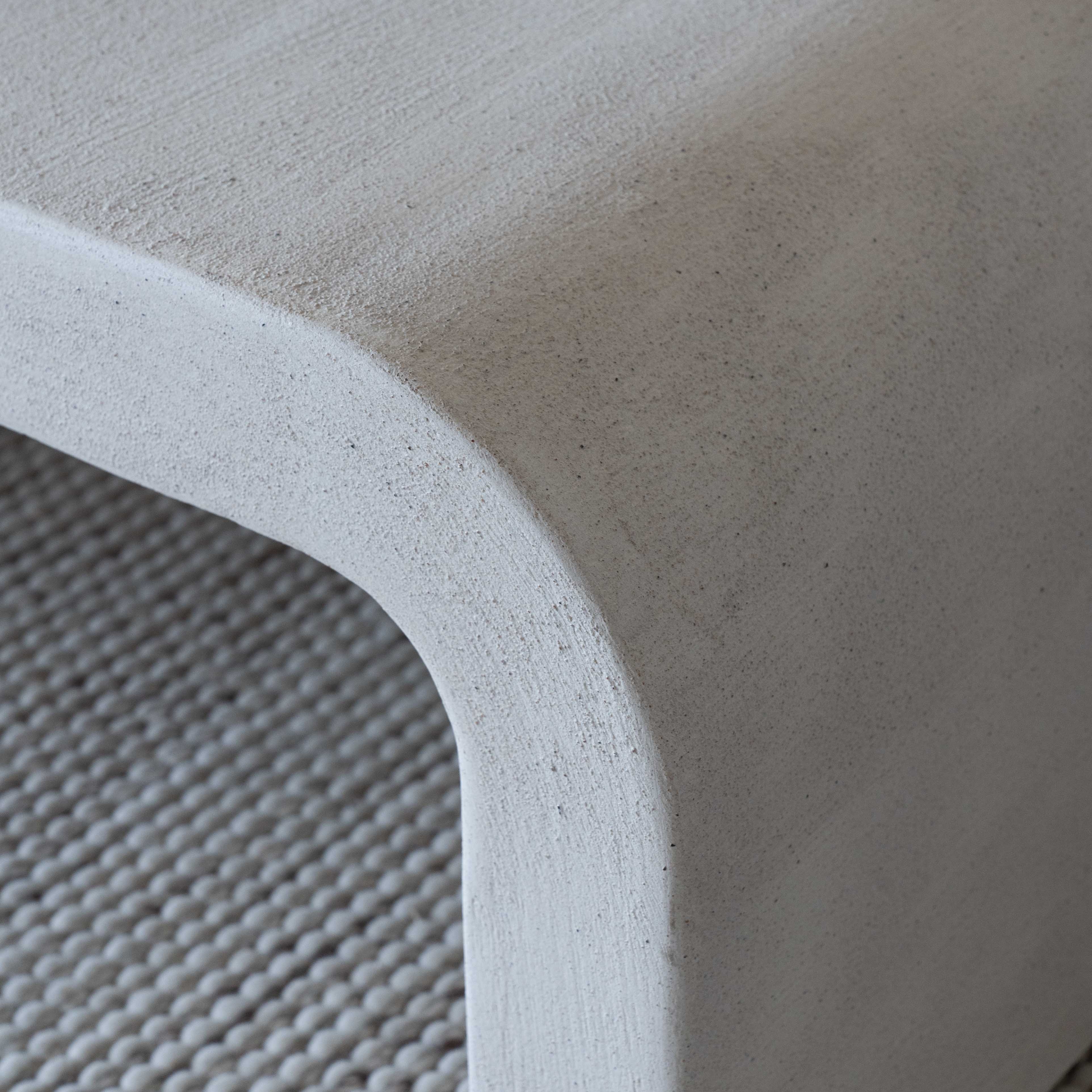 Alaska Wood Curve Arch Edge White Coffee Table - Coffee Tables - WS Living Furniture  Furniture Store in Dubai