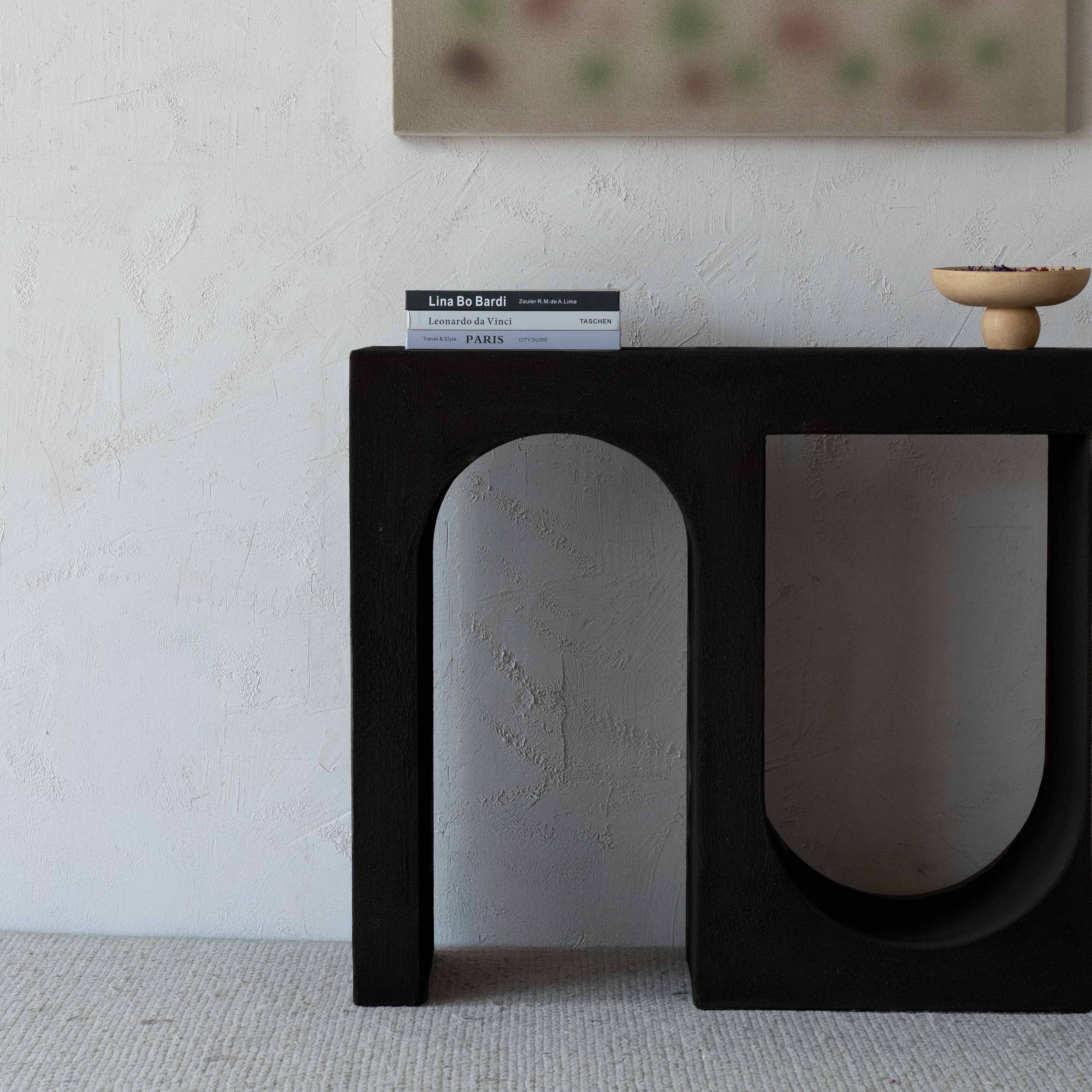 Alaska Vista Modern Arch Wood Console - Side Table - WS Living Furniture  Furniture Store in Dubai