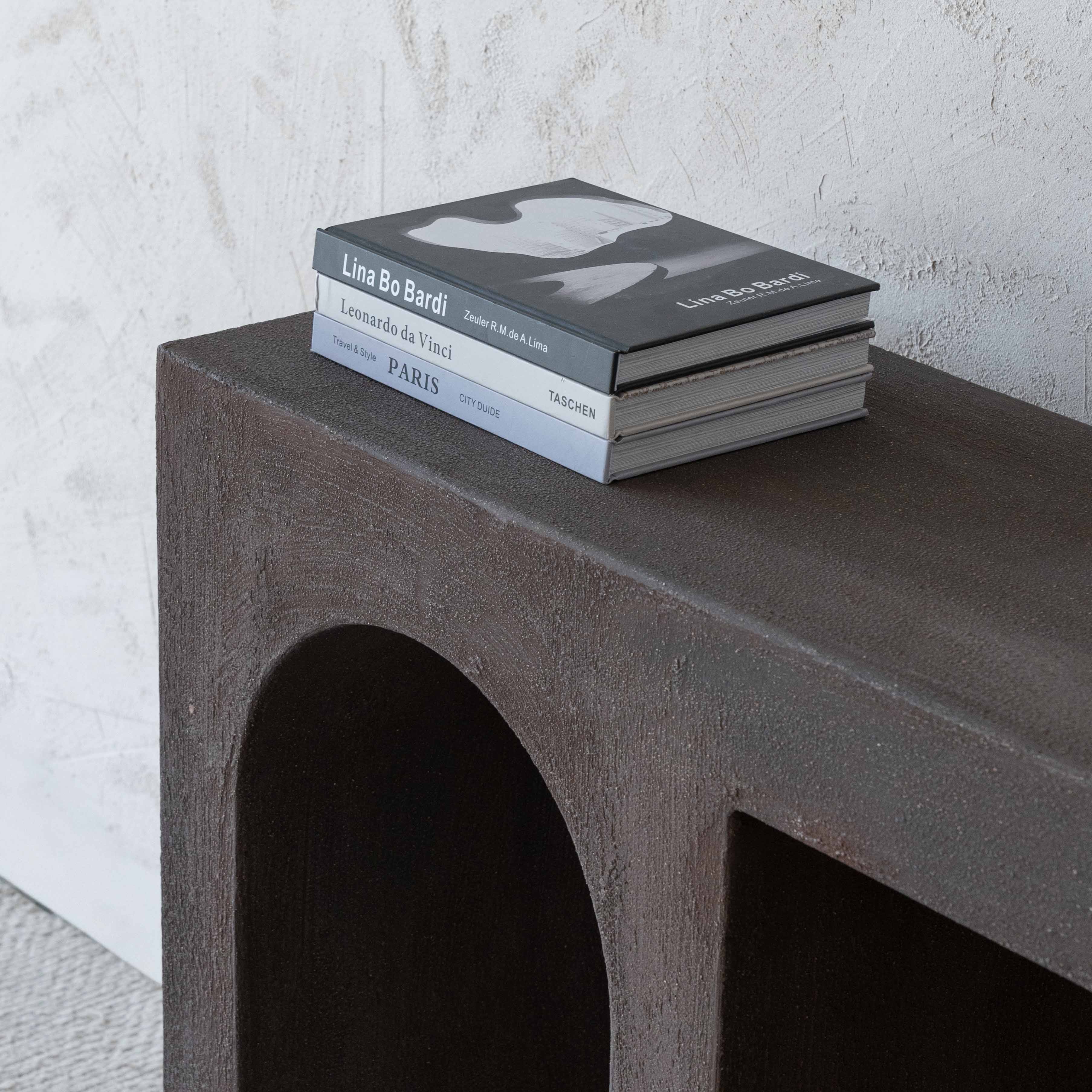Alaska Vista Modern Arch Wood Console - Side Table - WS Living Furniture  Furniture Store in Dubai