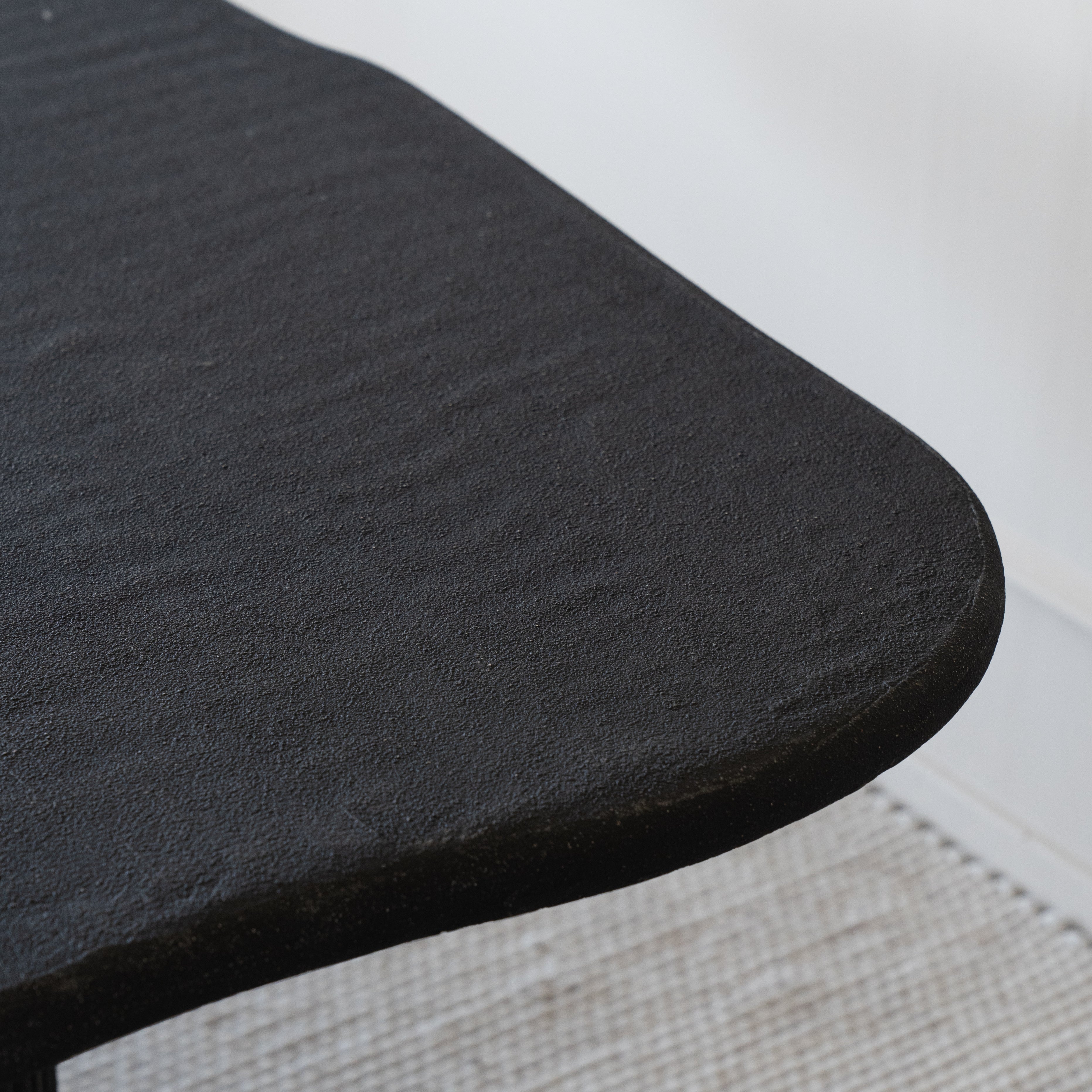 Alaska Dining Table Fluted Base / Edge Top - Black - - WS Living Furniture Furniture Store in Dubai