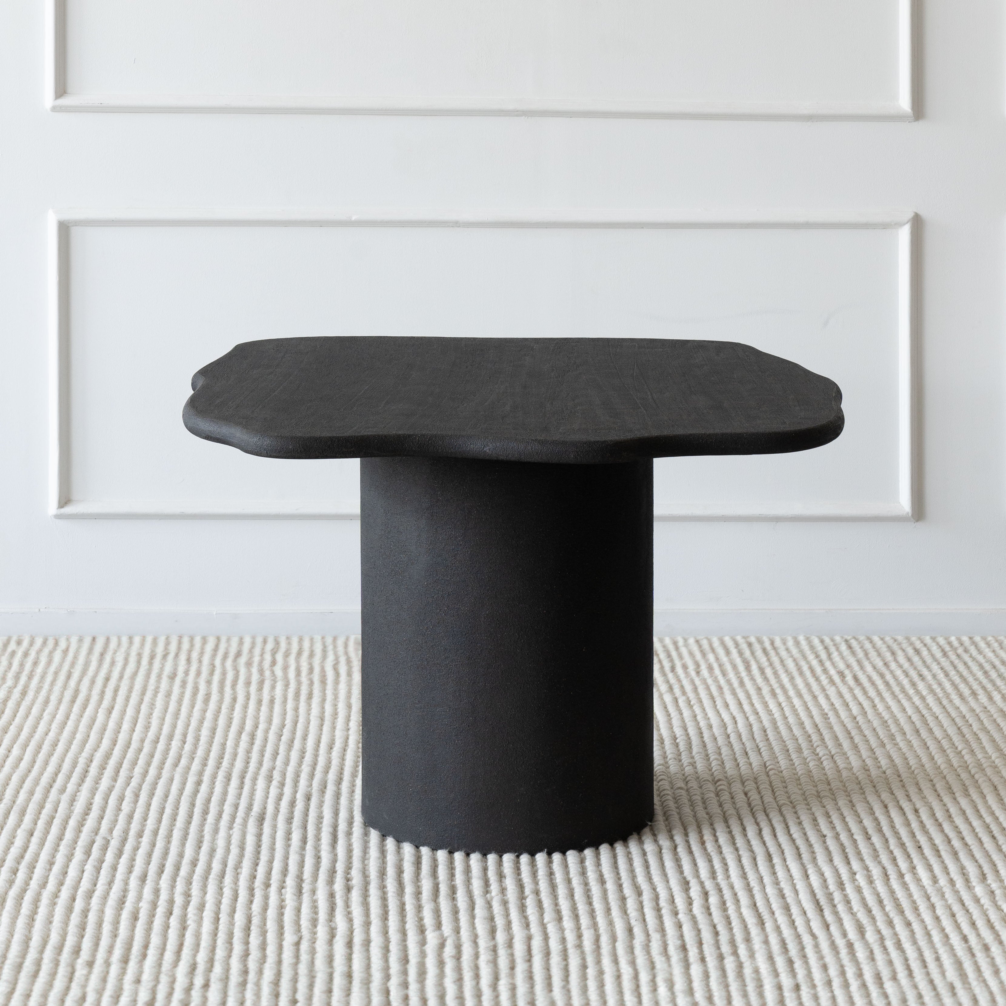Alaska Black Edge Wood Dining Table - - WS Living Furniture Furniture Store in Dubai