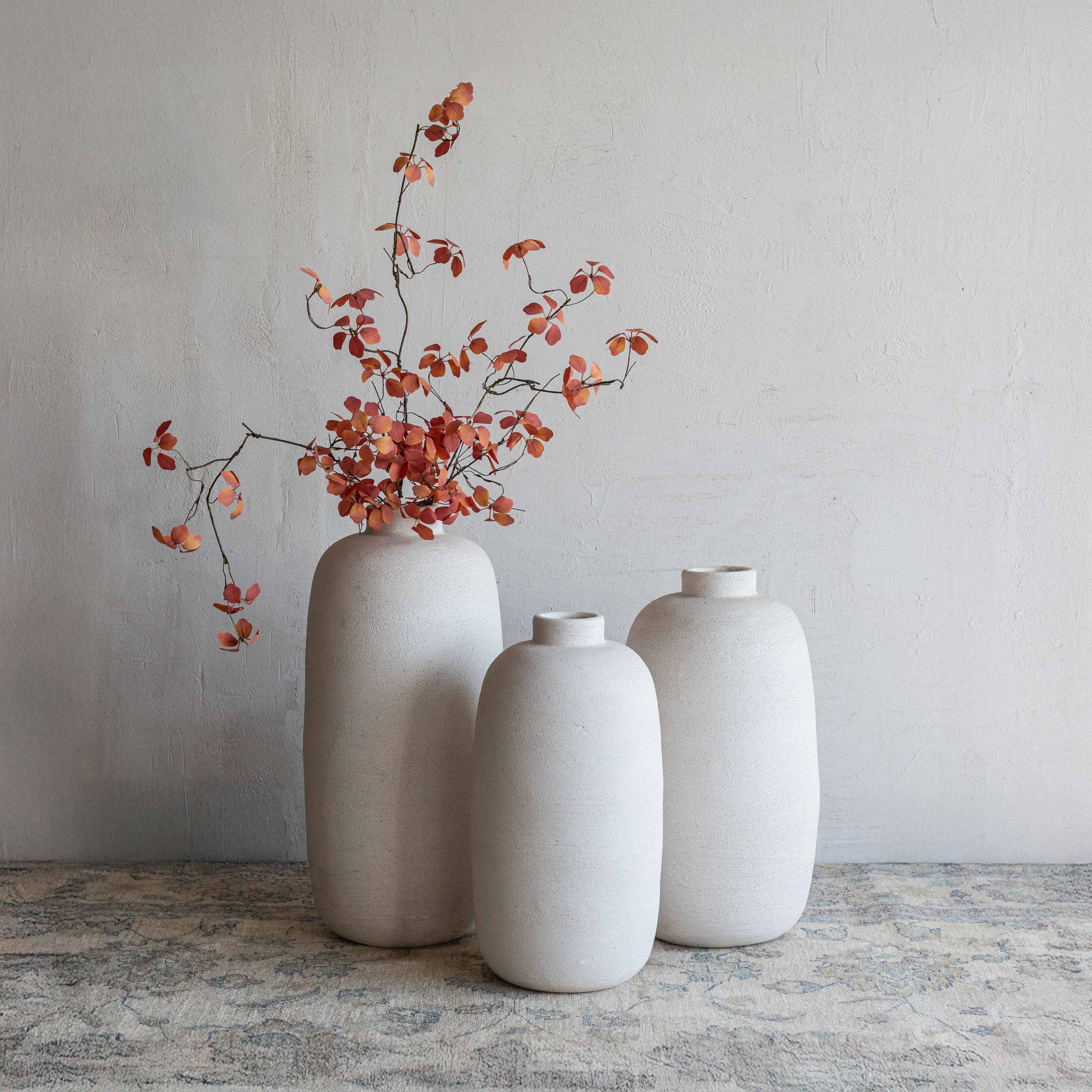 إناء زهور/مزهرية عتيقة من العاج على الطراز الاسكندنافي، من القرن التاسع عشر - للاستخدام الداخلي والخارجي