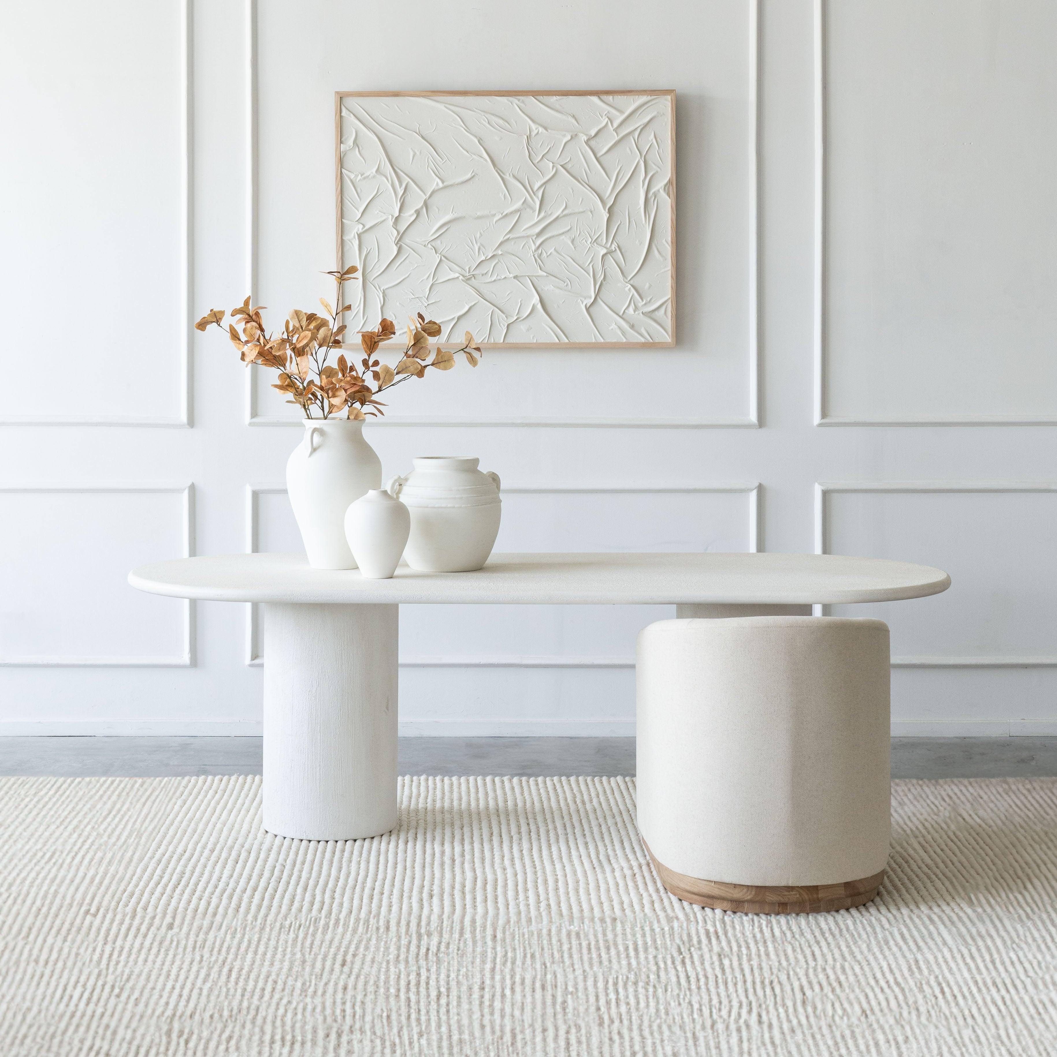 Alaska Oval Dining Table - Dining Table - WS Living Furniture Furniture Store in Dubai