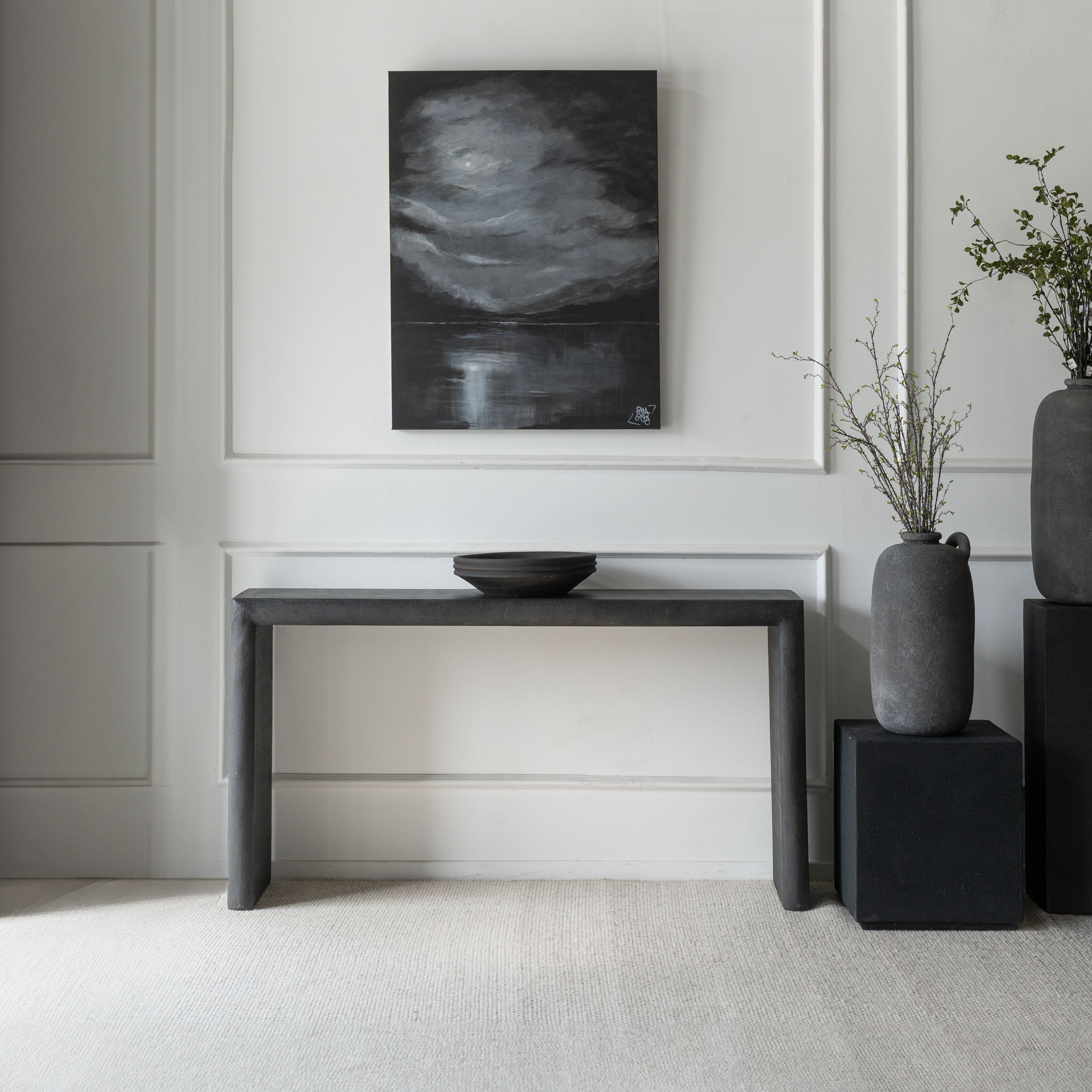 Alaska Rectangle Console - Black - Consoles - WS Living Furniture  Furniture Store in Dubai