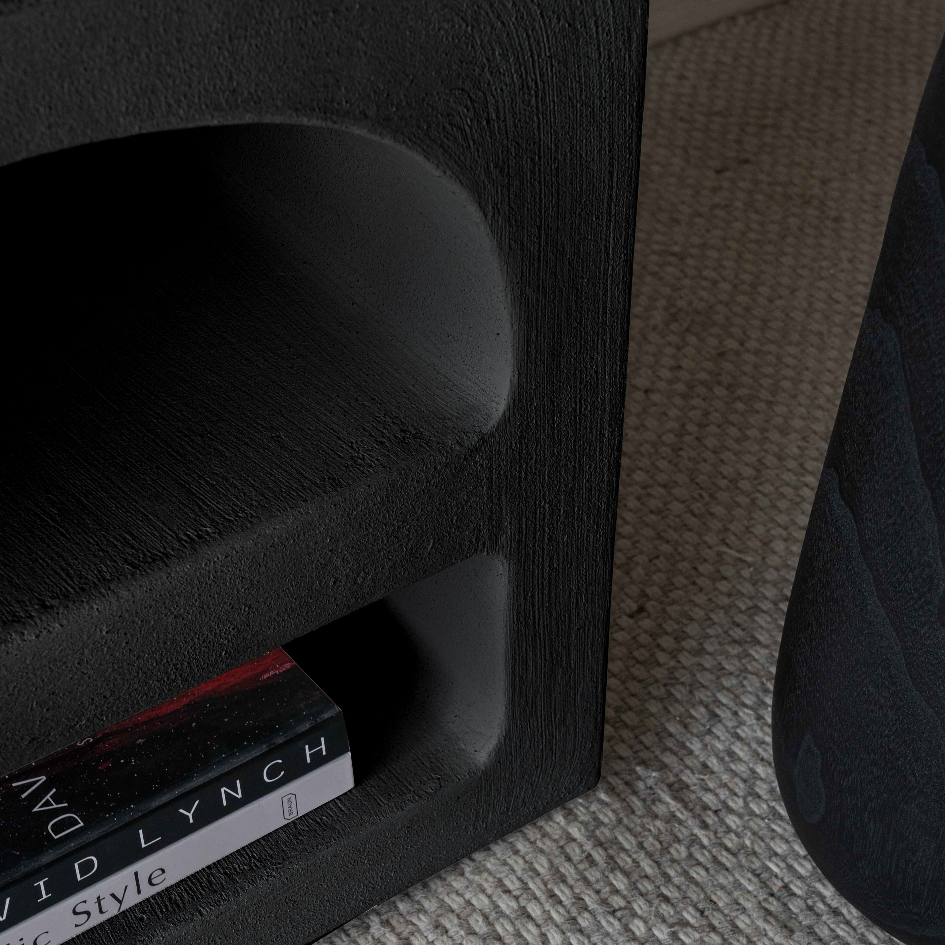 Alaska Wood Two Curved Niche Bed Side Table | Accent End Table - Side Table - WS Living Furniture  Furniture Store in Dubai