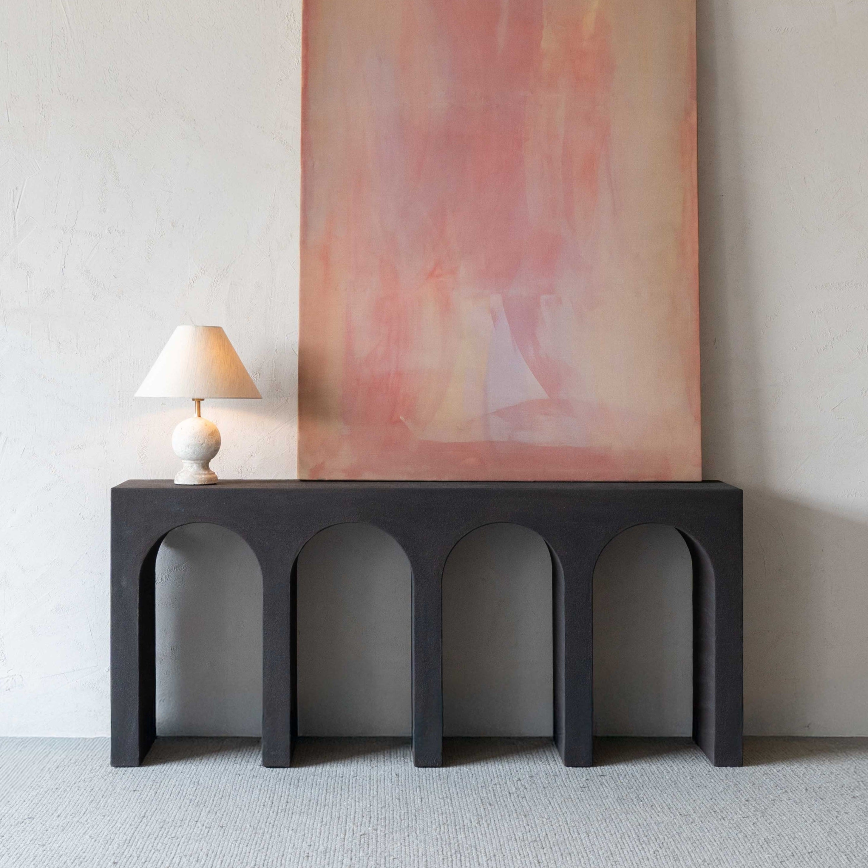 Alaska Vista Wood Arched Baseless Artisan Console Table - Console Tables - WS Living Furniture  Furniture Store in Dubai