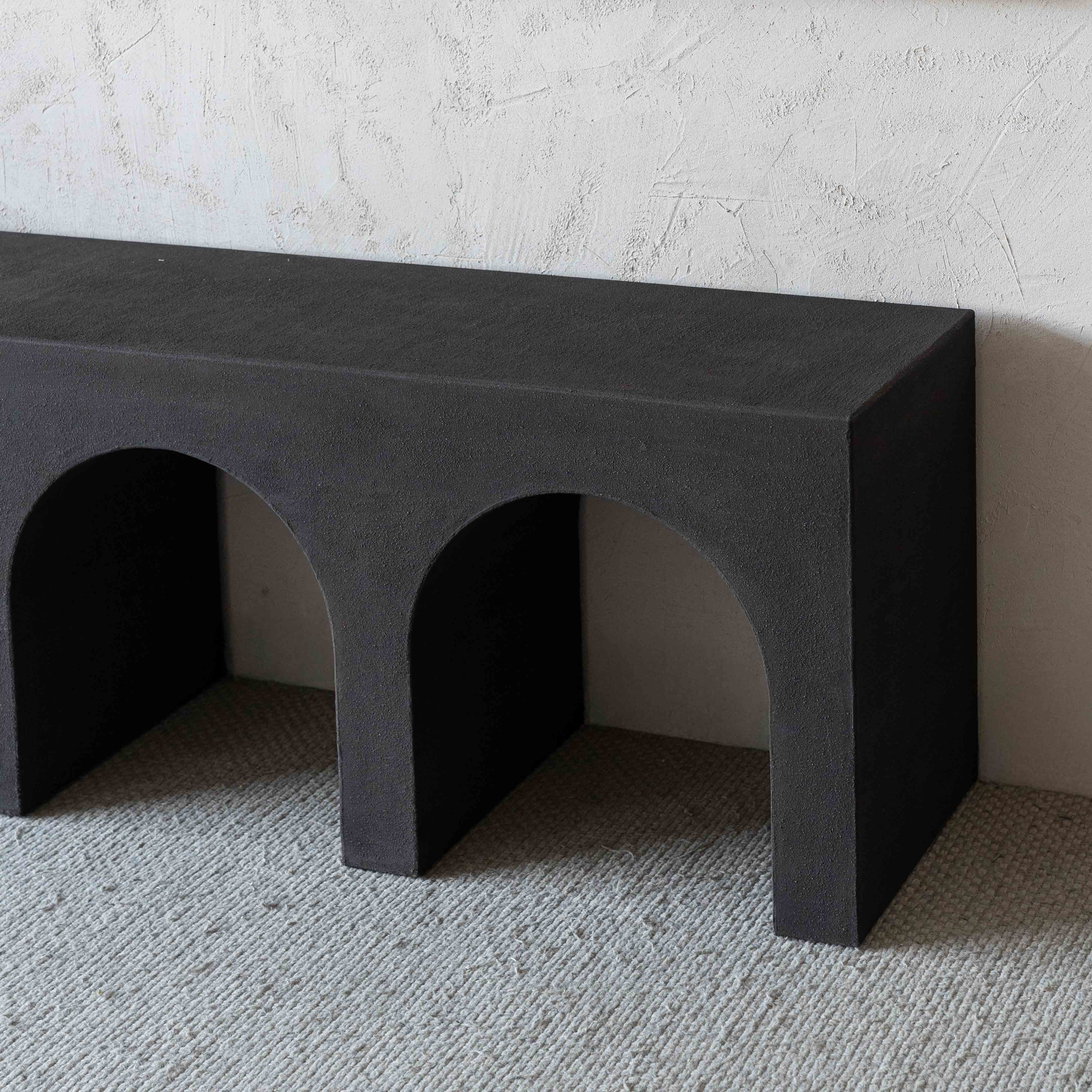 Alaska Vista Wood Arched Baseless TV Unit & Media Table - TV Units - WS Living Furniture Furniture Store in Dubai