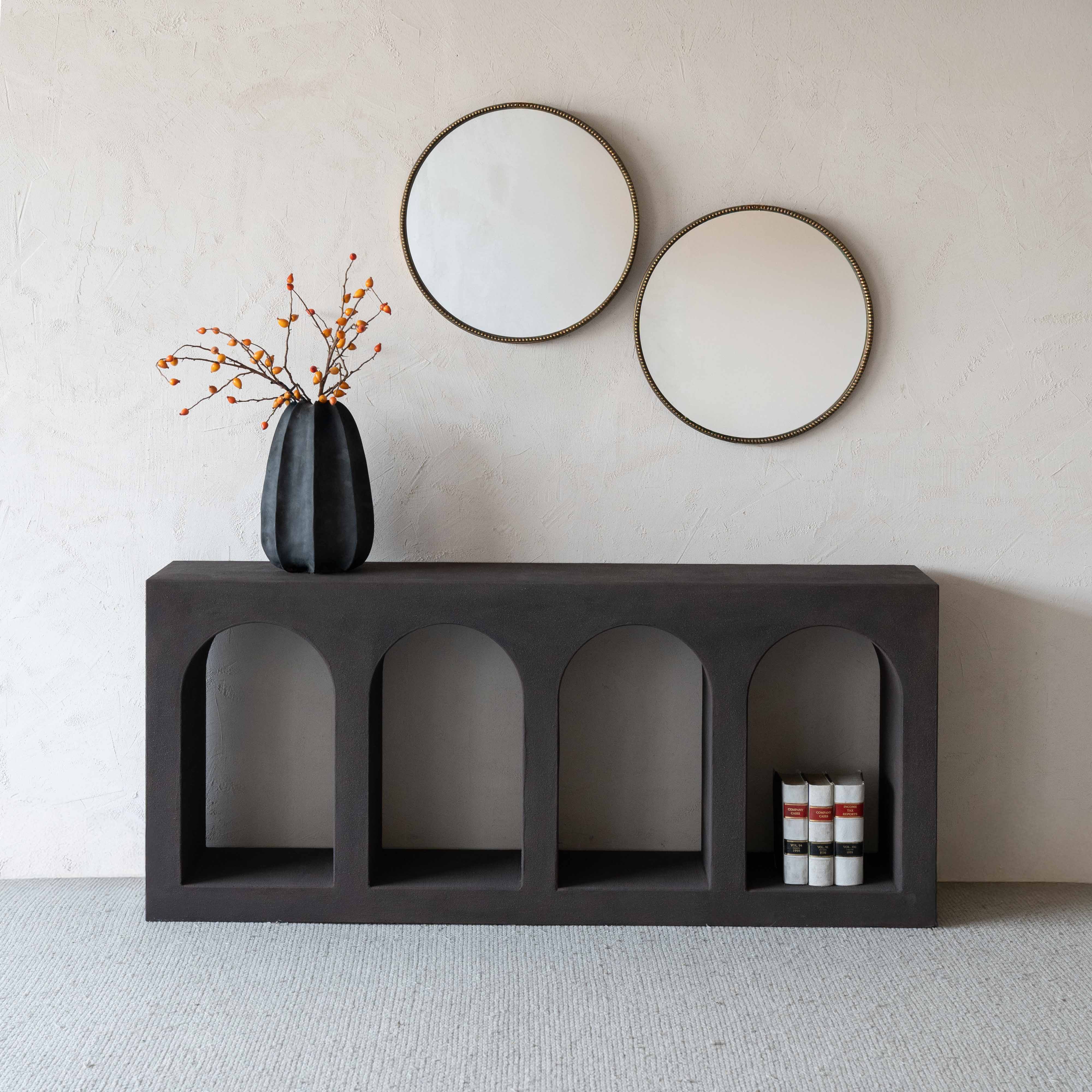 Alaska Vista Wood Arched Base Artisan Console Table - Console Tables - WS Living Furniture  Furniture Store in Dubai