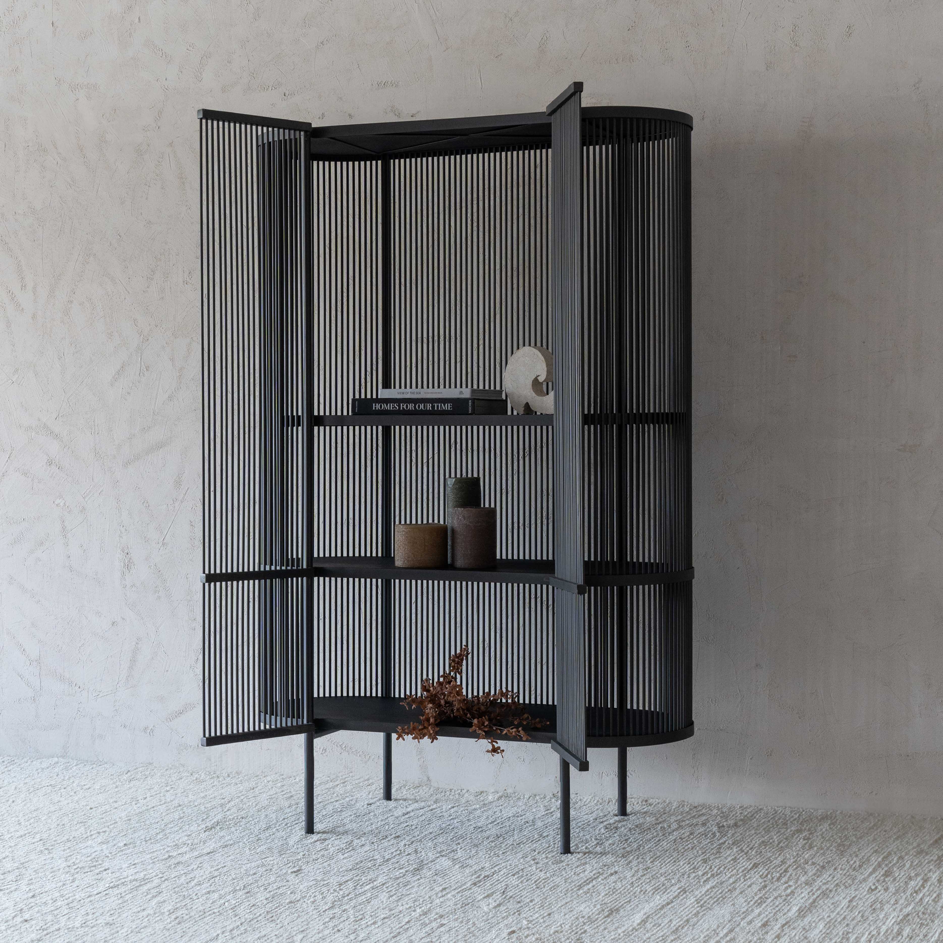 Anaya Handcrafted Steel Storage Cabinet - Cabinets - WS Living Furniture  Furniture Store in Dubai