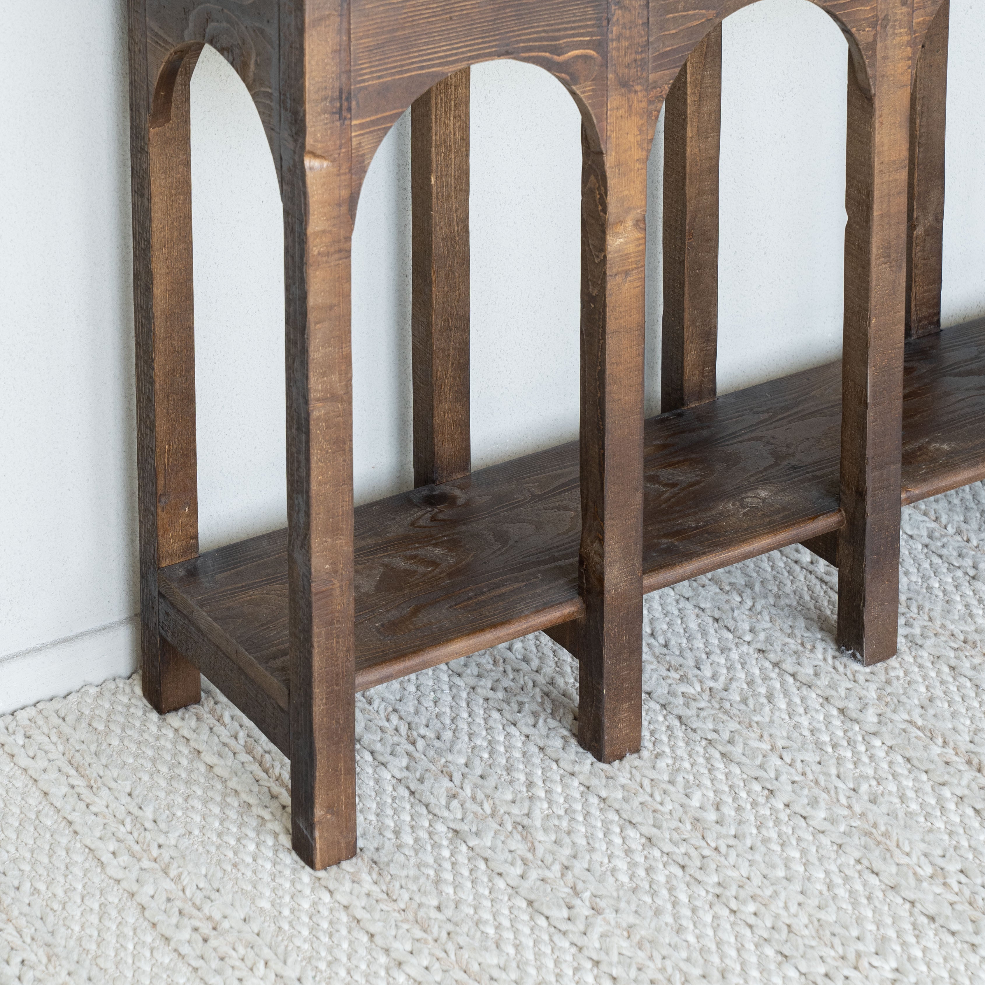 Andalus Long Arched Wood Console Table - Consoles - WS Living - UAE Modern Home Furniture Stores in Dubai