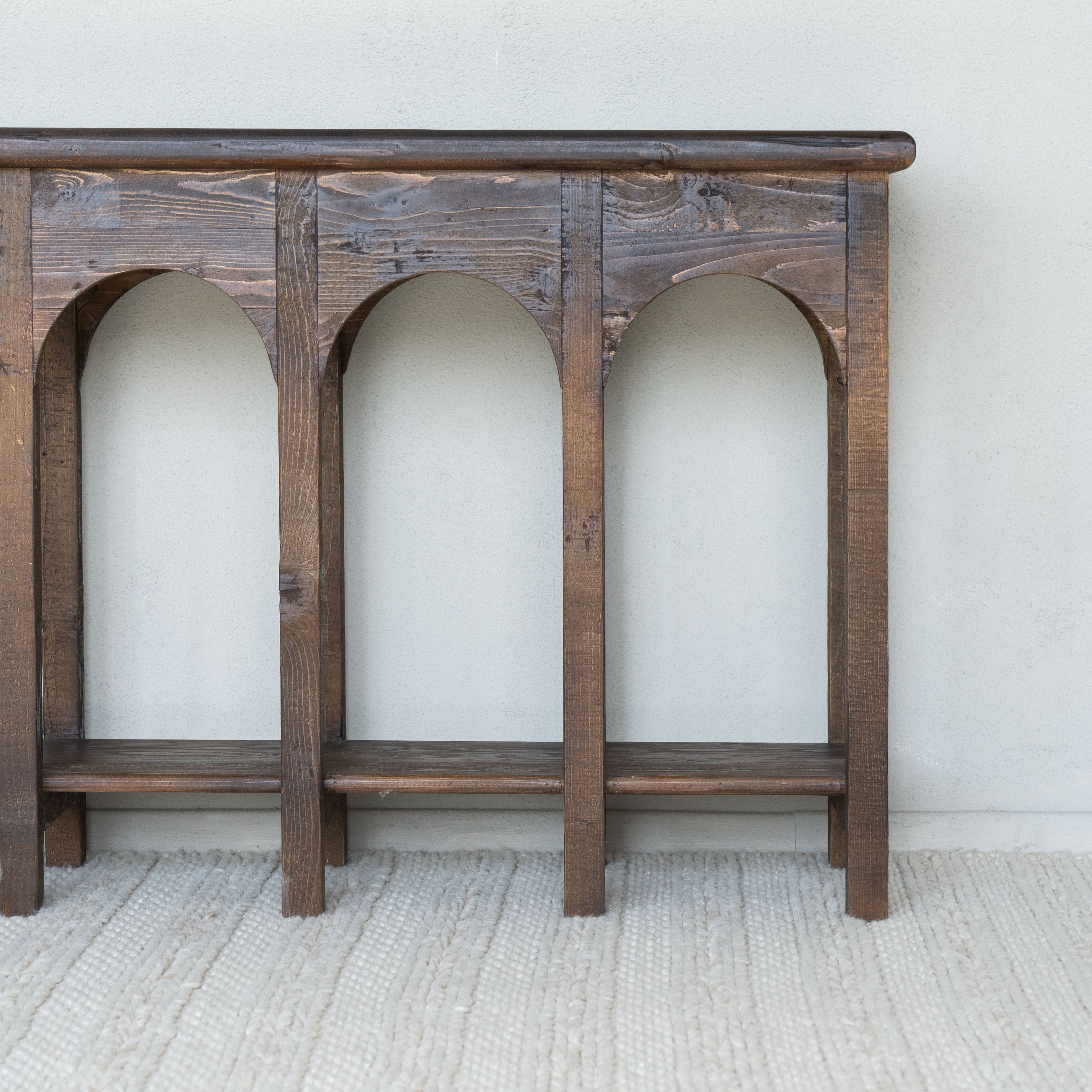 Andalus Long Arched Wood Console Table - Consoles - WS Living - UAE Modern Home Furniture Stores in Dubai