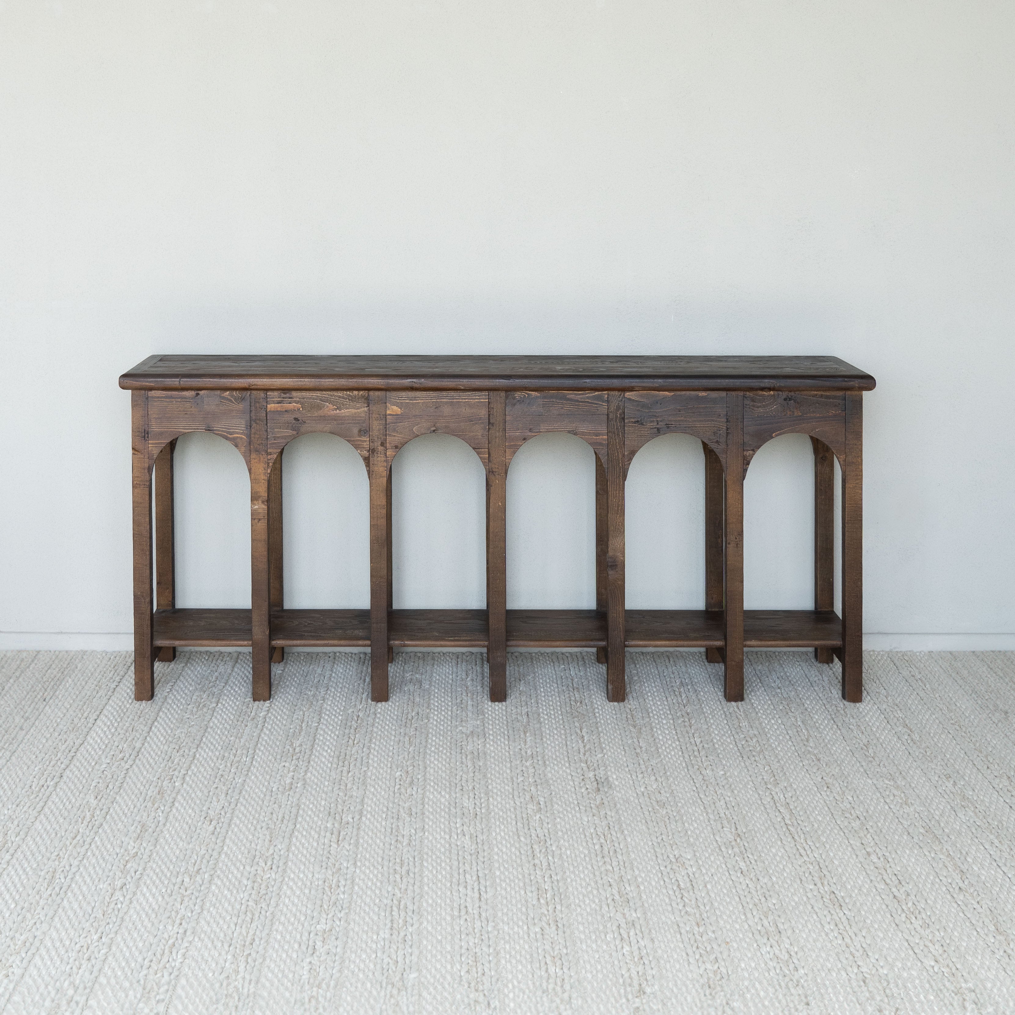 Andalus Long Arched Wood Console Table - Consoles - WS Living - UAE Modern Home Furniture Stores in Dubai