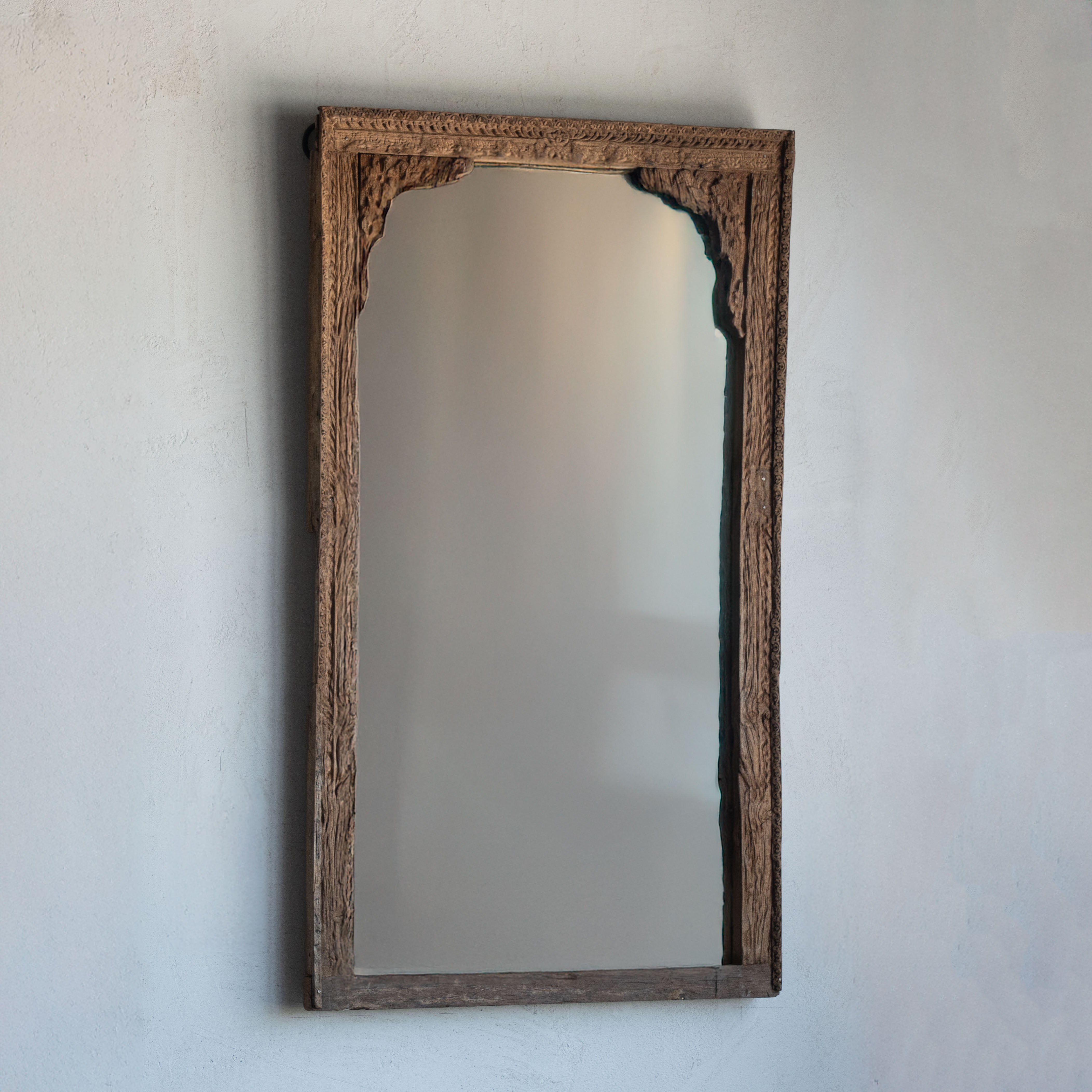 Jharokha Real Antique Arch Wall Hanging Mirror