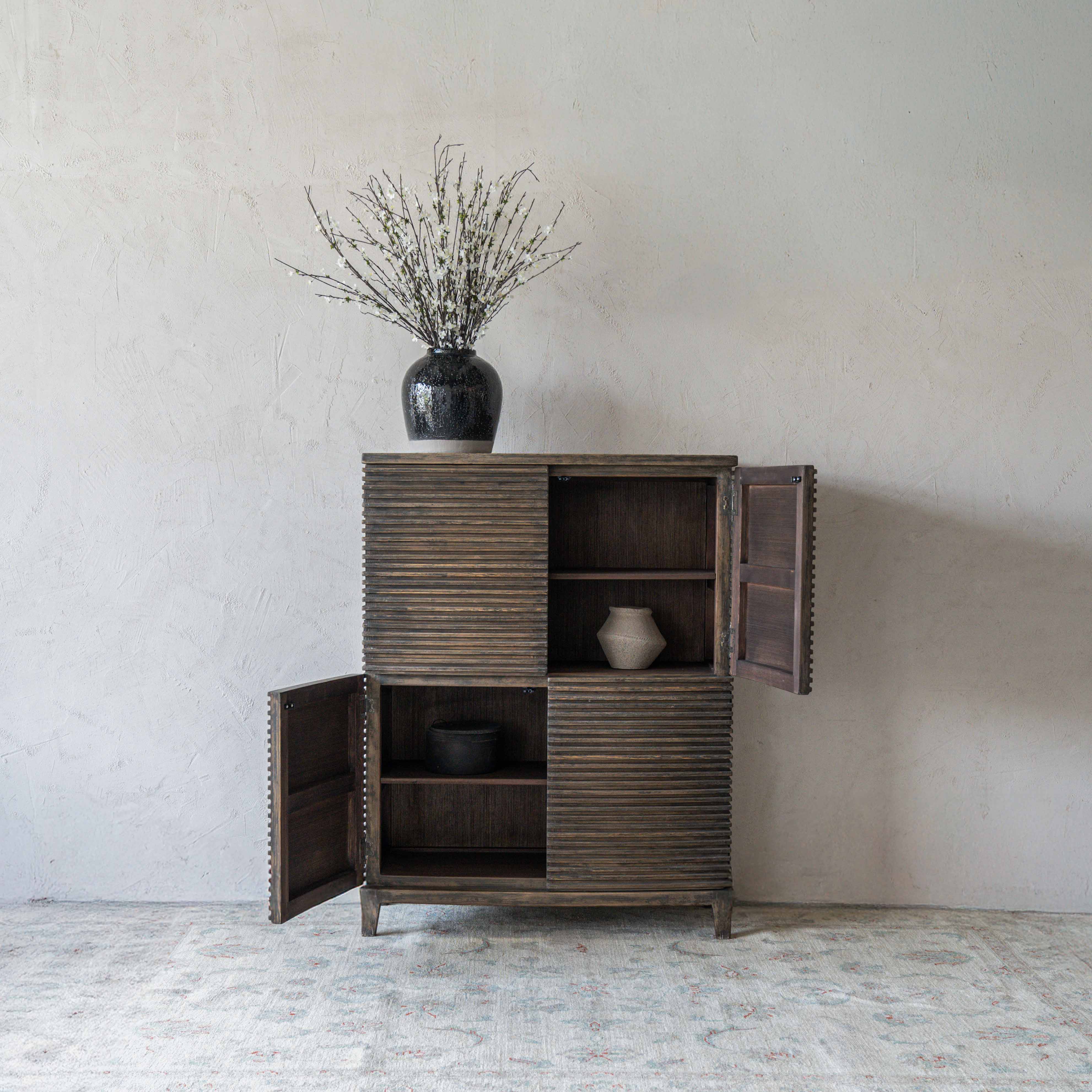 Apollo Solid Wood Classic Style Cabinet - GA265-D - Shelves - WS Living Furniture Furniture Store in Dubai