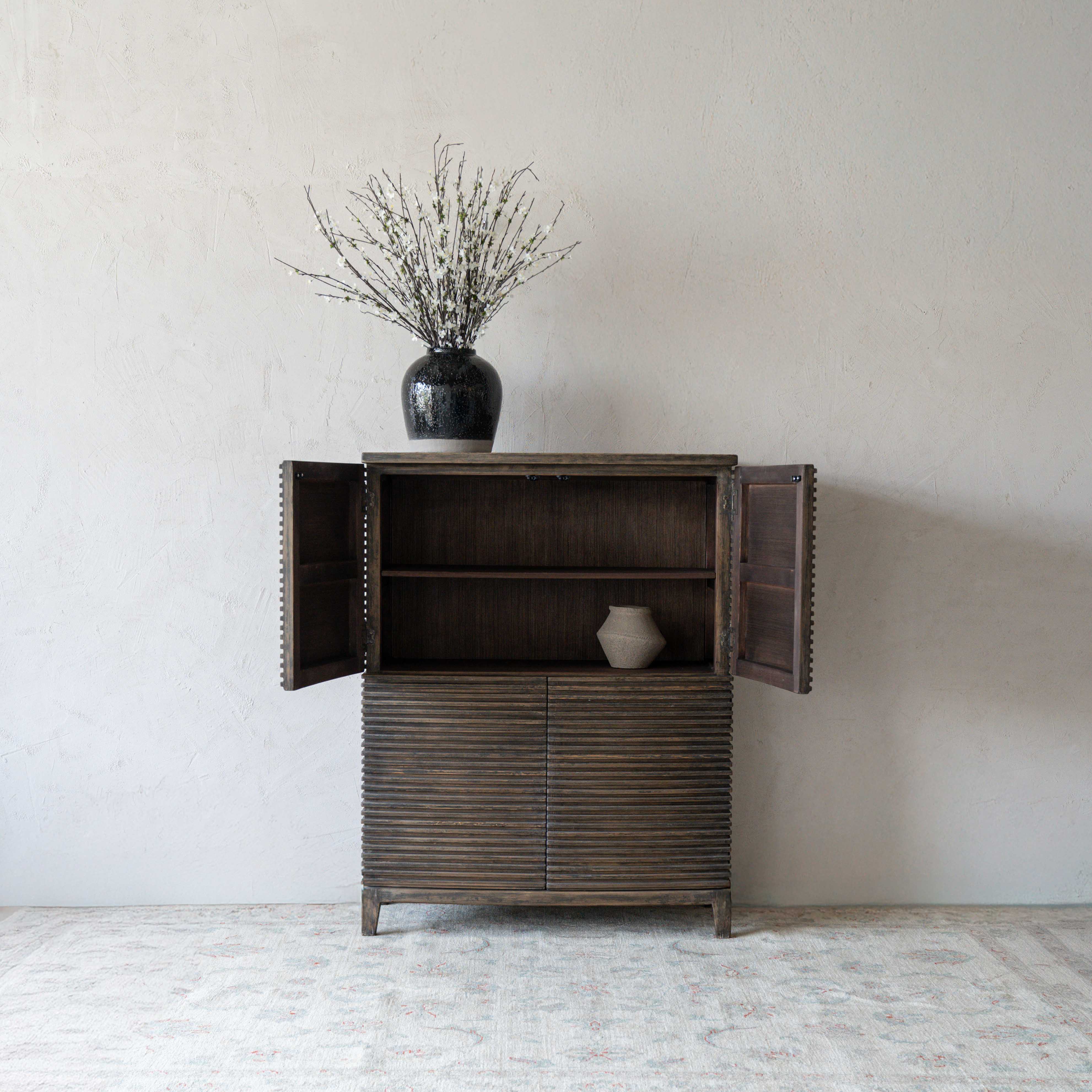 Apollo Solid Wood Classic Style Cabinet - GA265-D - Shelves - WS Living Furniture Furniture Store in Dubai