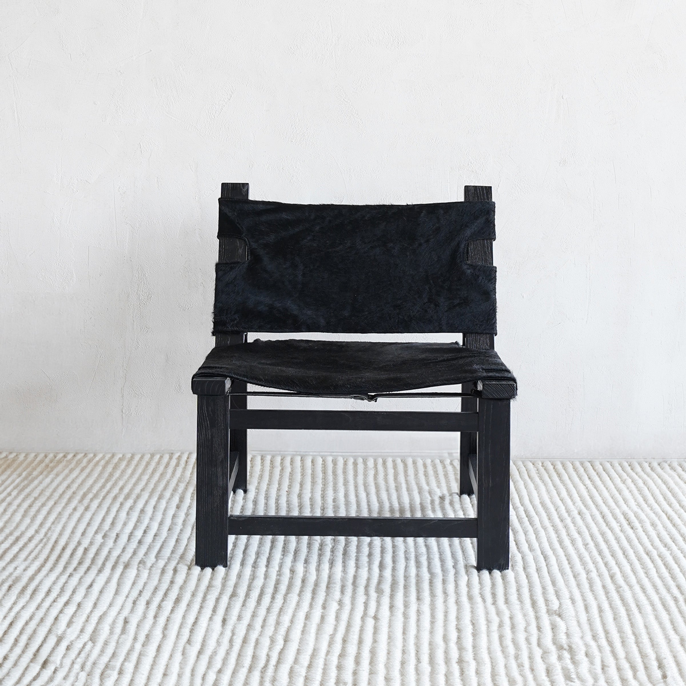 Cole Solid Oak Wood - Horse Hair Leather Lounge Chair - LJ1190 - Lounge Chair - WS Living Furniture Furniture Store in Dubai