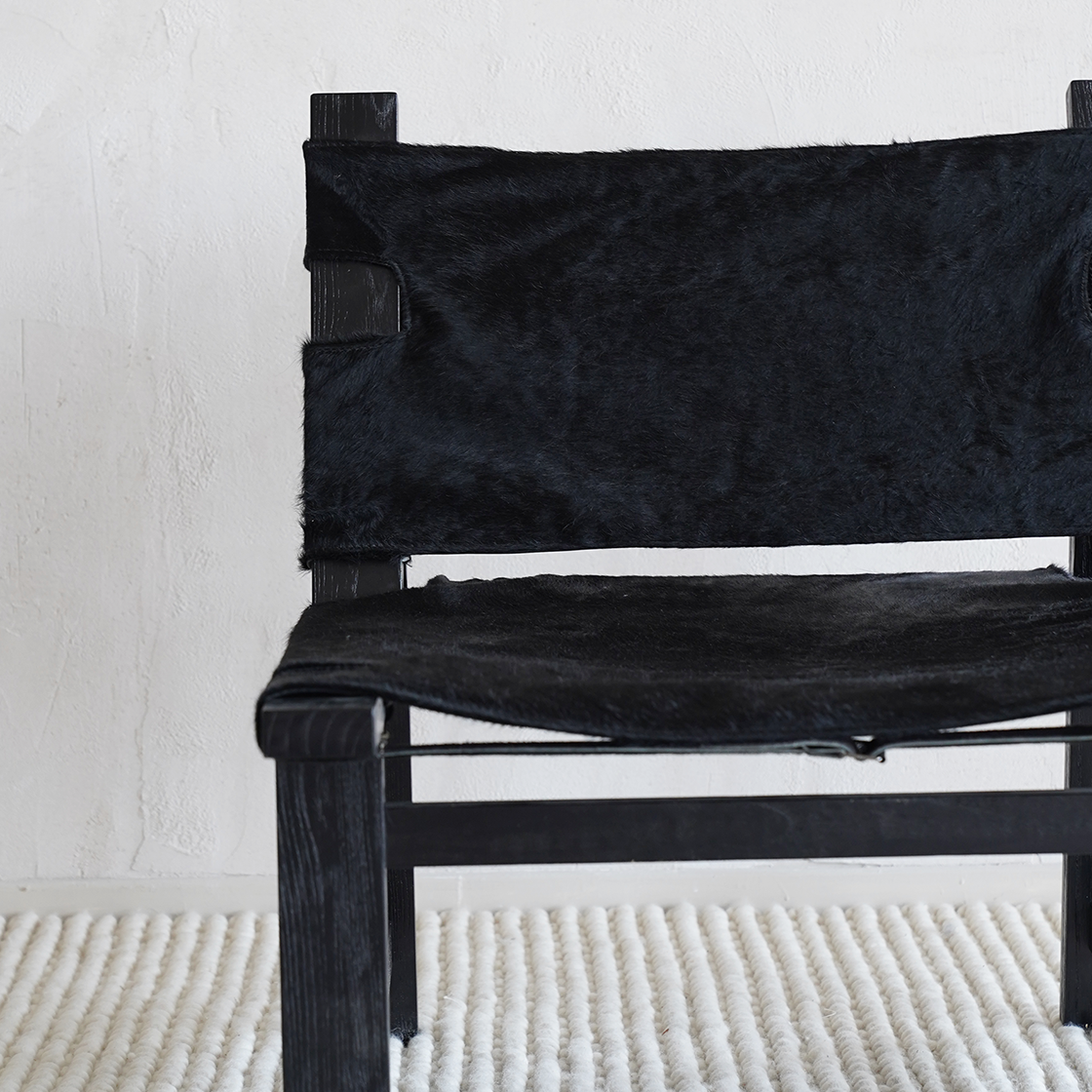 Cole Solid Oak Wood - Horse Hair Leather Lounge Chair - LJ1190 - Lounge Chair - WS Living Furniture Furniture Store in Dubai