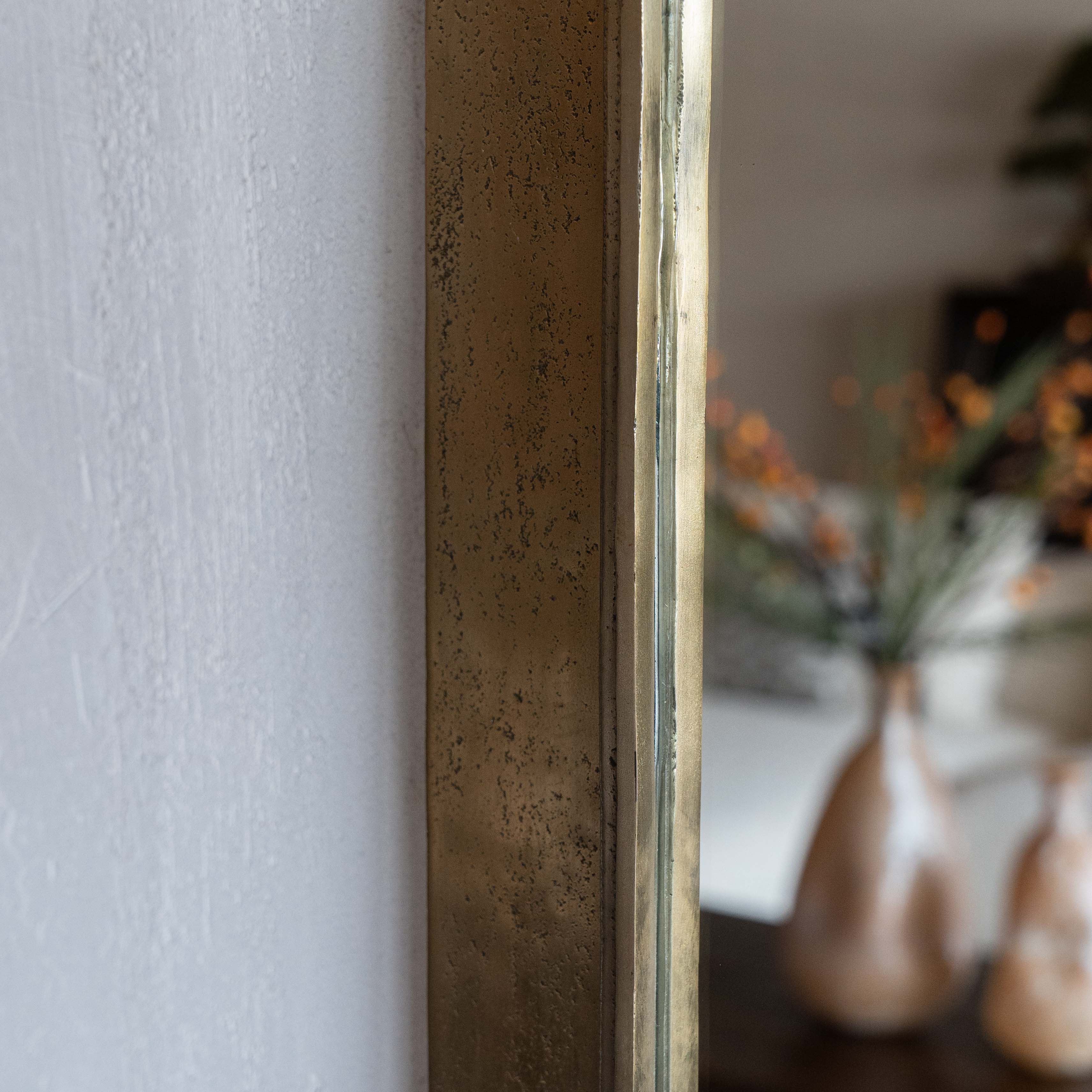 Arvid Antique Brass Full Length Floor Mirror - Mirrors - WS Living Furniture Furniture Store in Dubai