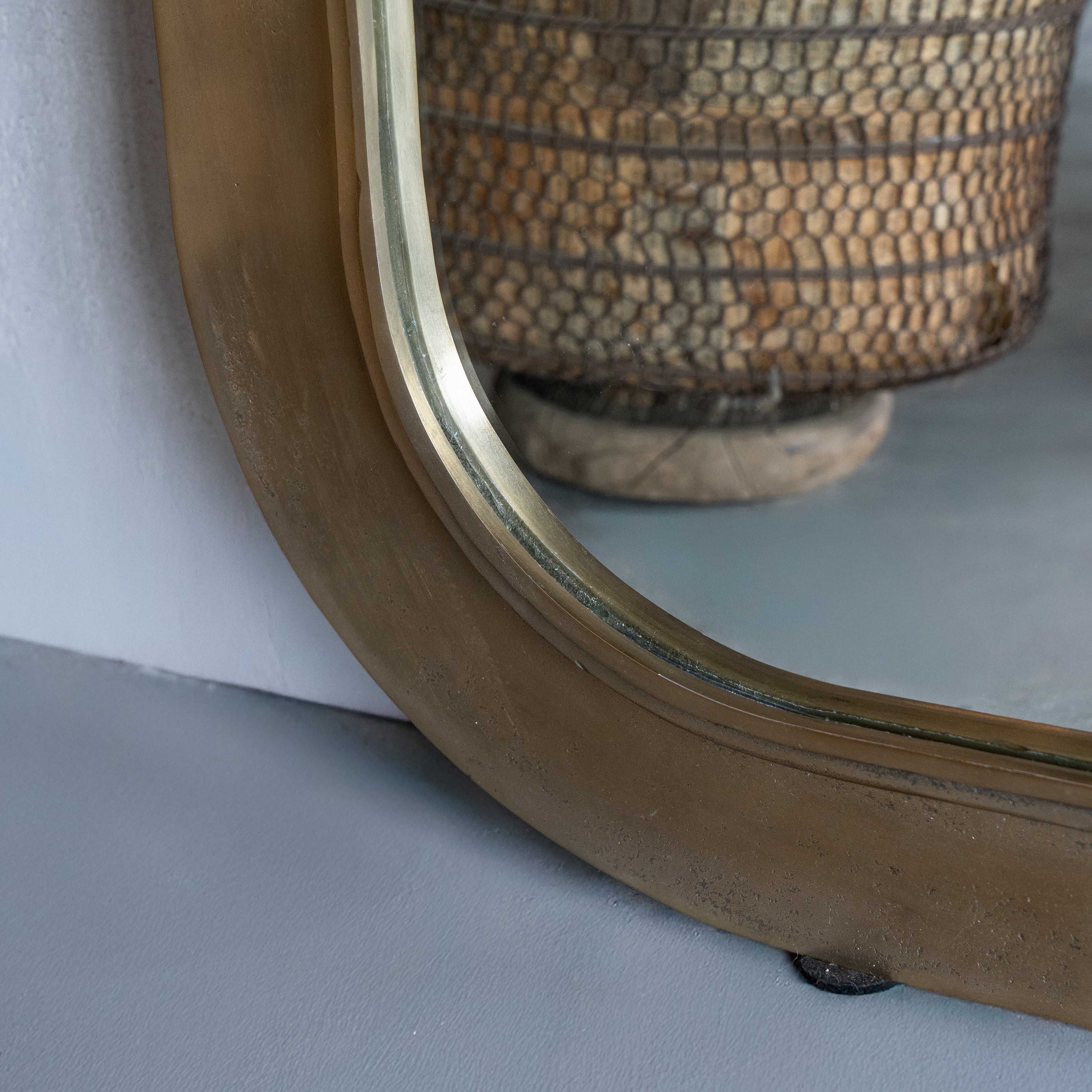 Arvid Antique Brass Full Length Floor Mirror - Mirrors - WS Living Furniture Furniture Store in Dubai