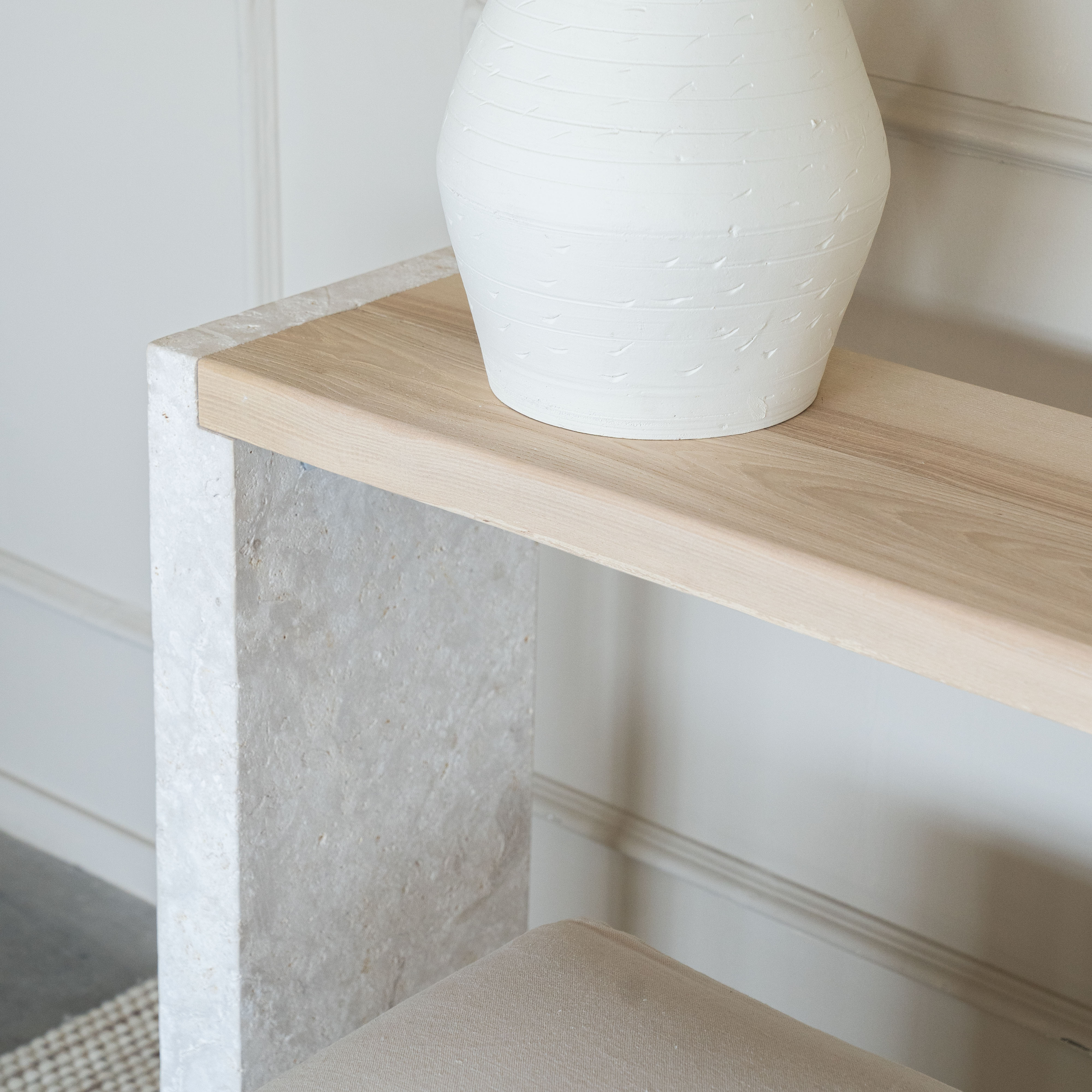 Athens Rectangle Lime Stone Console - Console Tables - WS Living Furniture  Furniture Store in Dubai