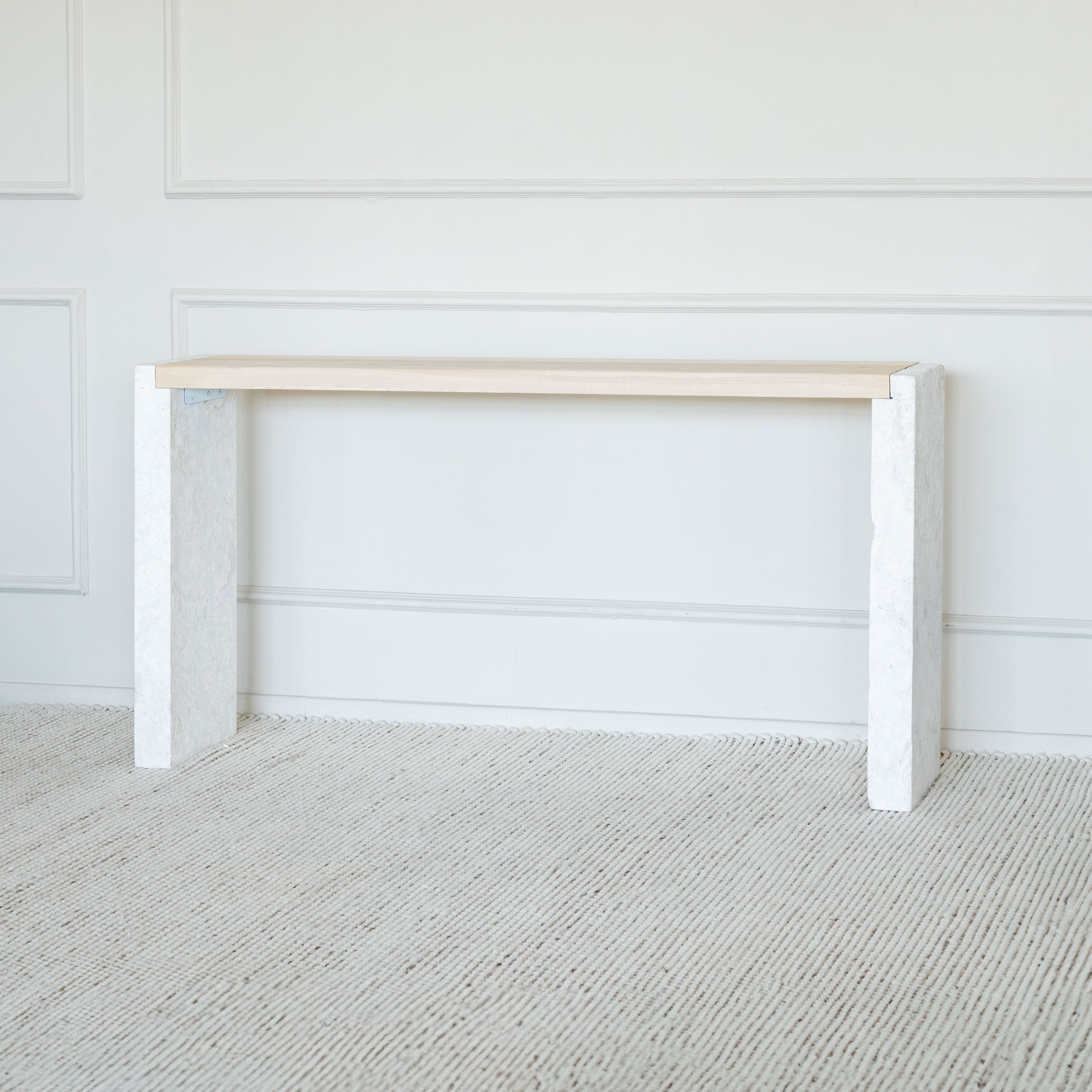 Athens Rectangle Lime Stone Console - Console Tables - WS Living Furniture  Furniture Store in Dubai