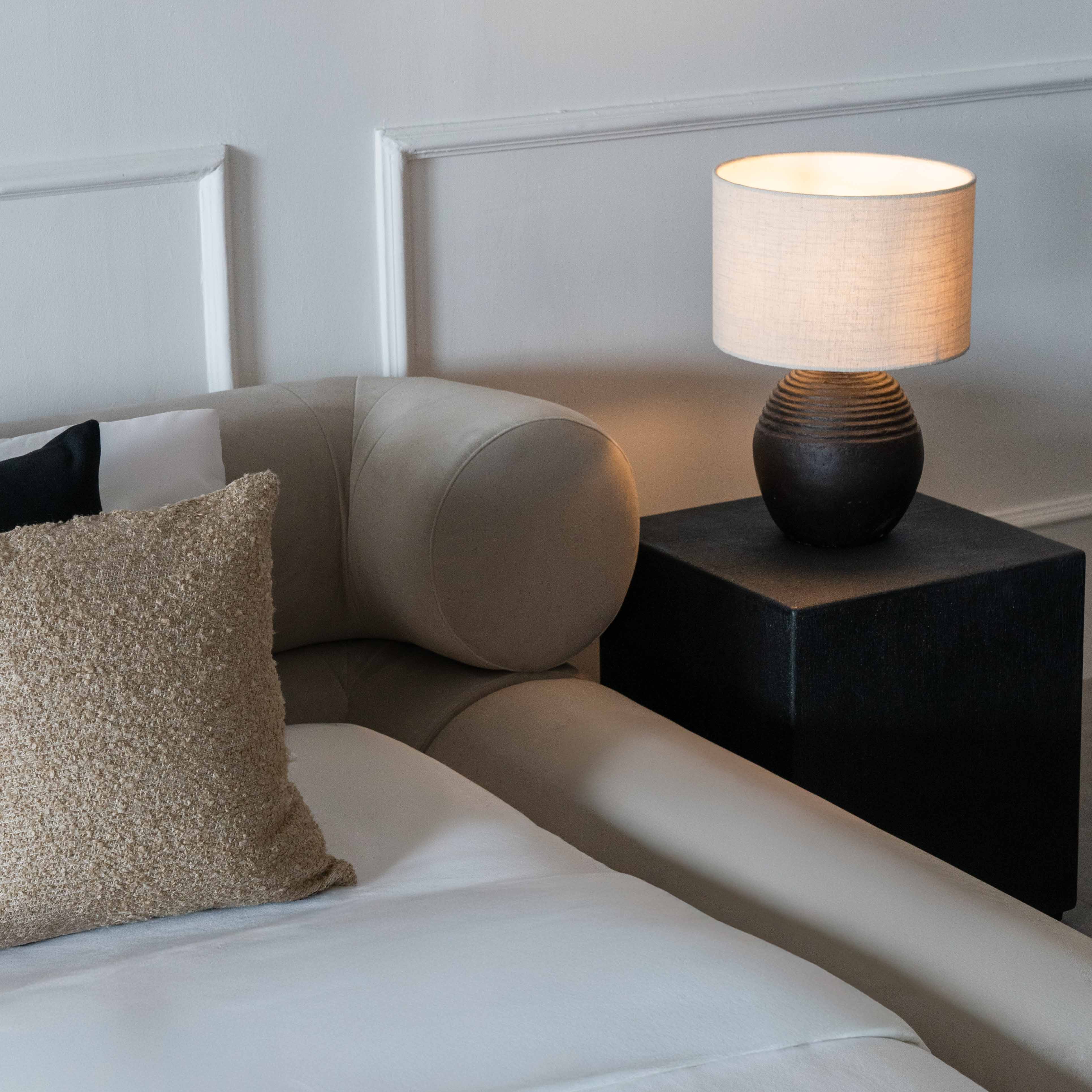 Morano Bespoke Modern Beige Curve Head King Size Bed - Bed - WS Living Furniture Furniture Store in Dubai