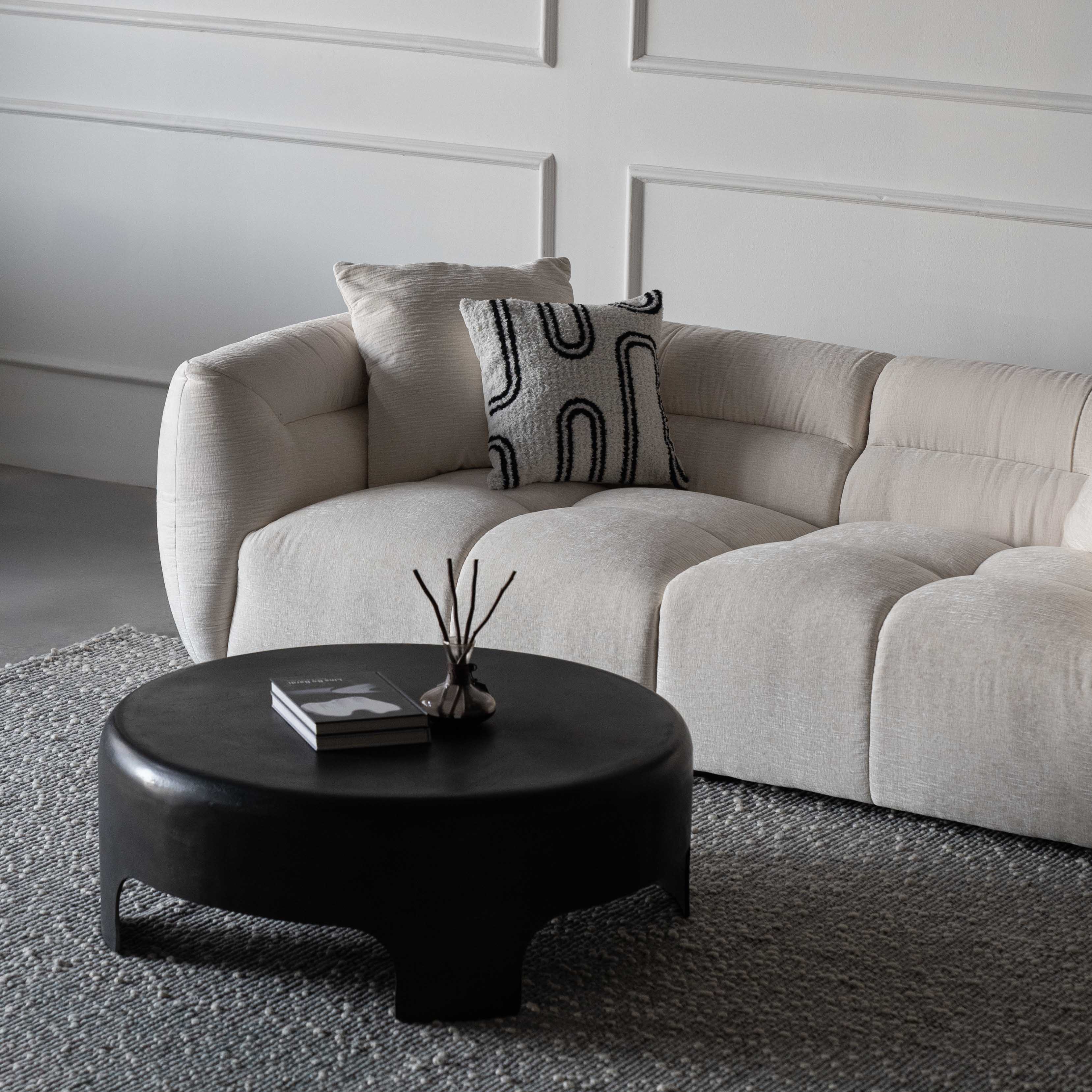 Aurelia White Comfortable Modern 3 Seater Sofa - Sofas - WS Living Furniture Furniture Store in Dubai
