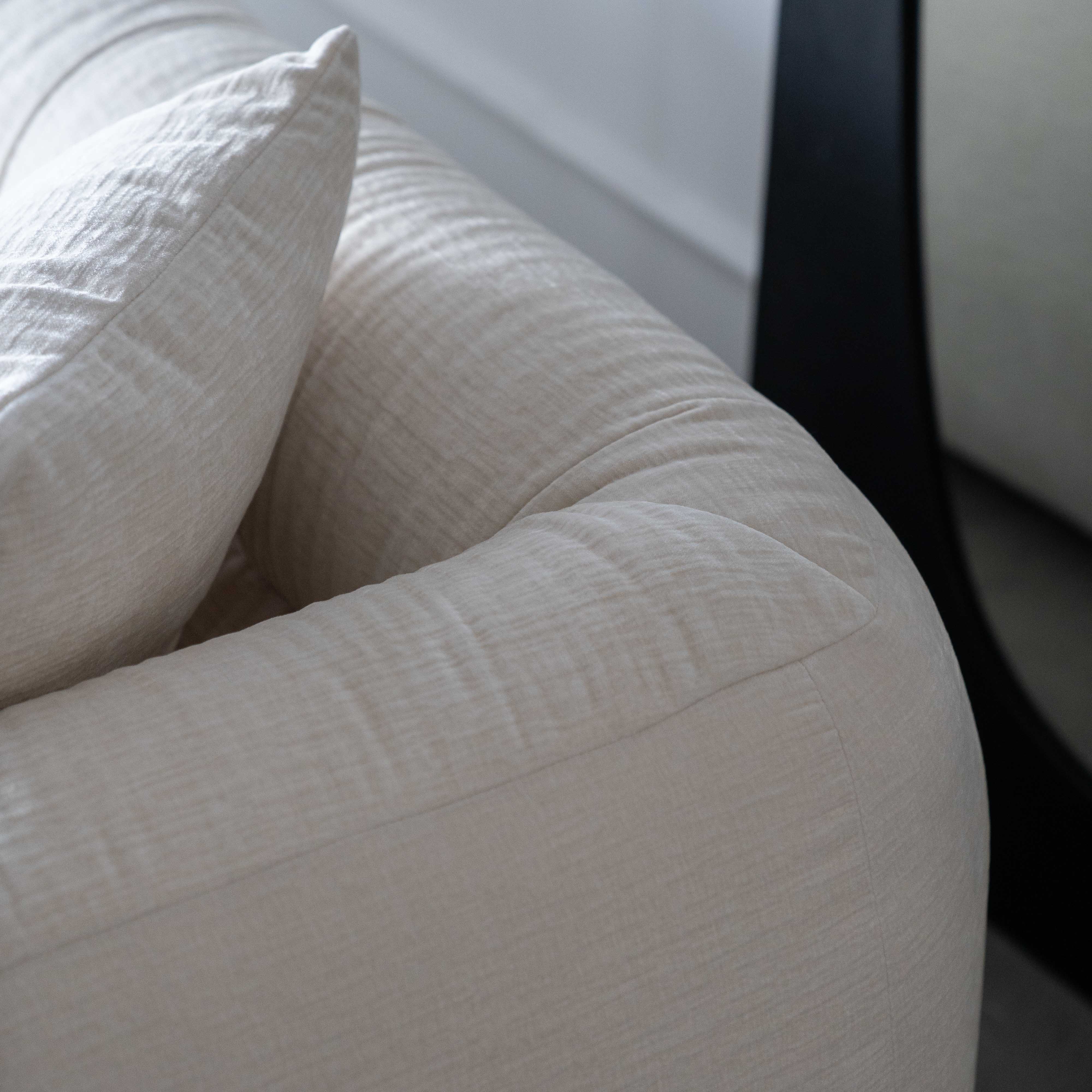 Aurelia White Comfortable Modern 3 Seater Sofa - Sofas - WS Living Furniture Furniture Store in Dubai