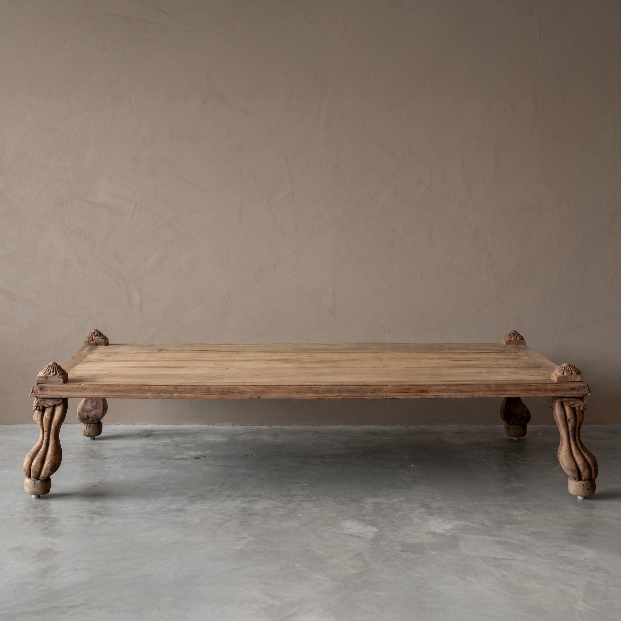 Baithak Indian Antique Teak Wood Coffee Table