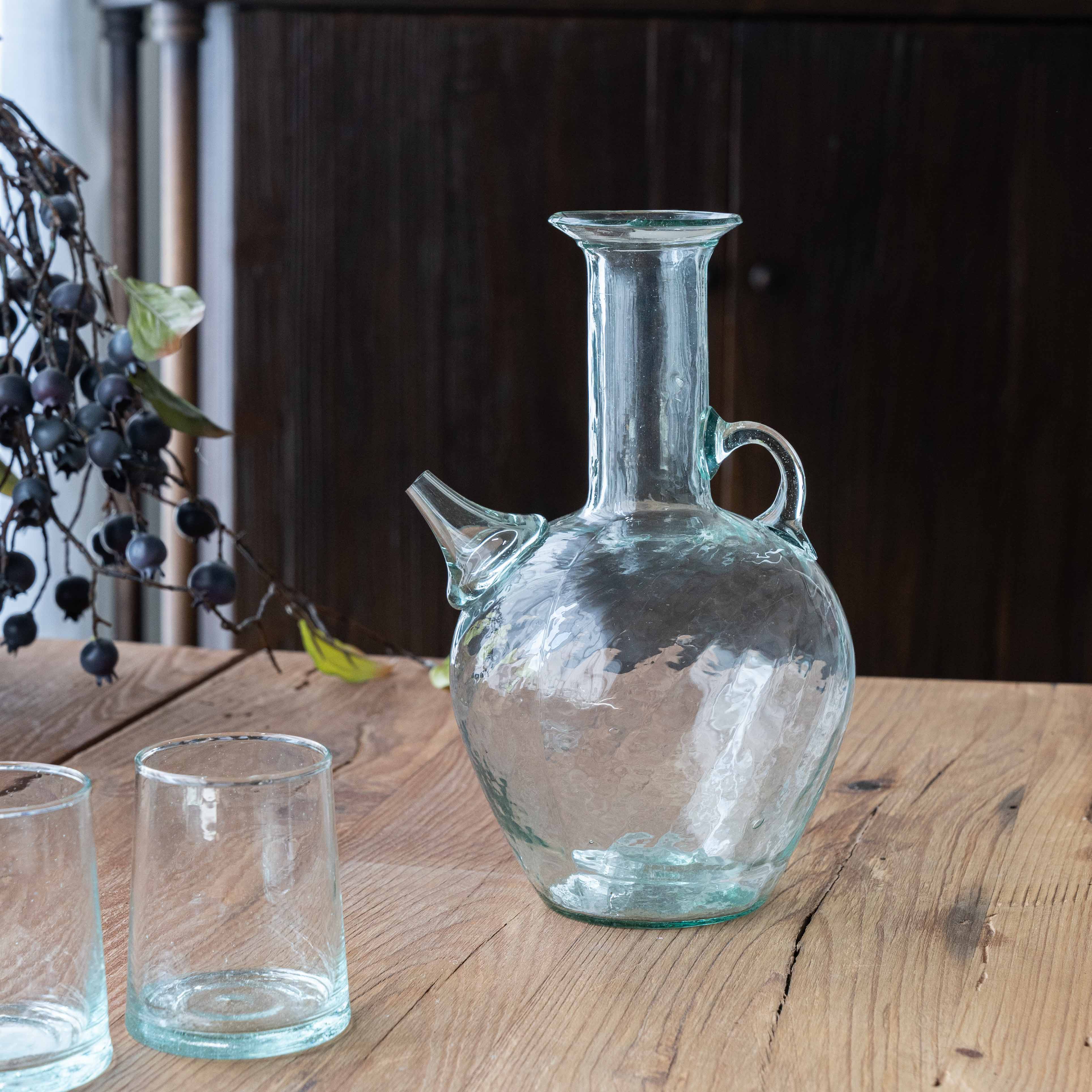 Baladi Classic Blue Decorative Drinking Glass Water Jug | Jar - Decorative Jars - WS Living Furniture Home Furniture Stores in Dubai